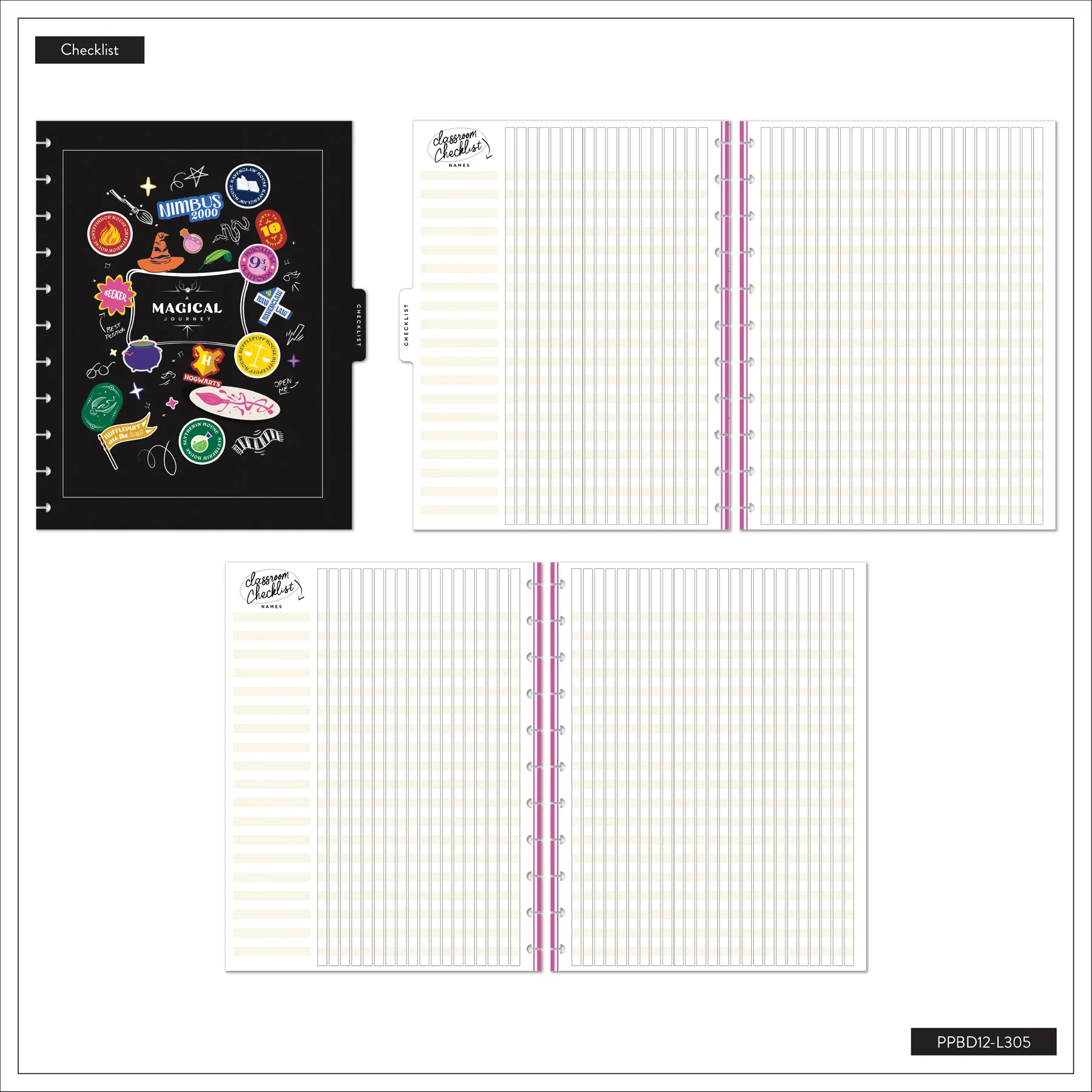 2026–2027 Harry Potter Bulletin Board Customizable Teacher Planner - Big Teacher Layout - 12 Months - Image 18