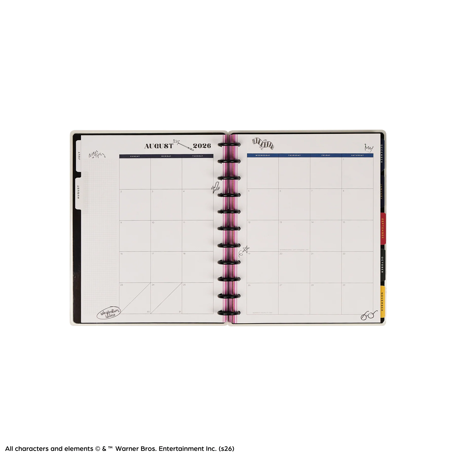 2026–2027 Harry Potter Bulletin Board Customizable Teacher Planner - Big Teacher Layout - 12 Months - Image 21