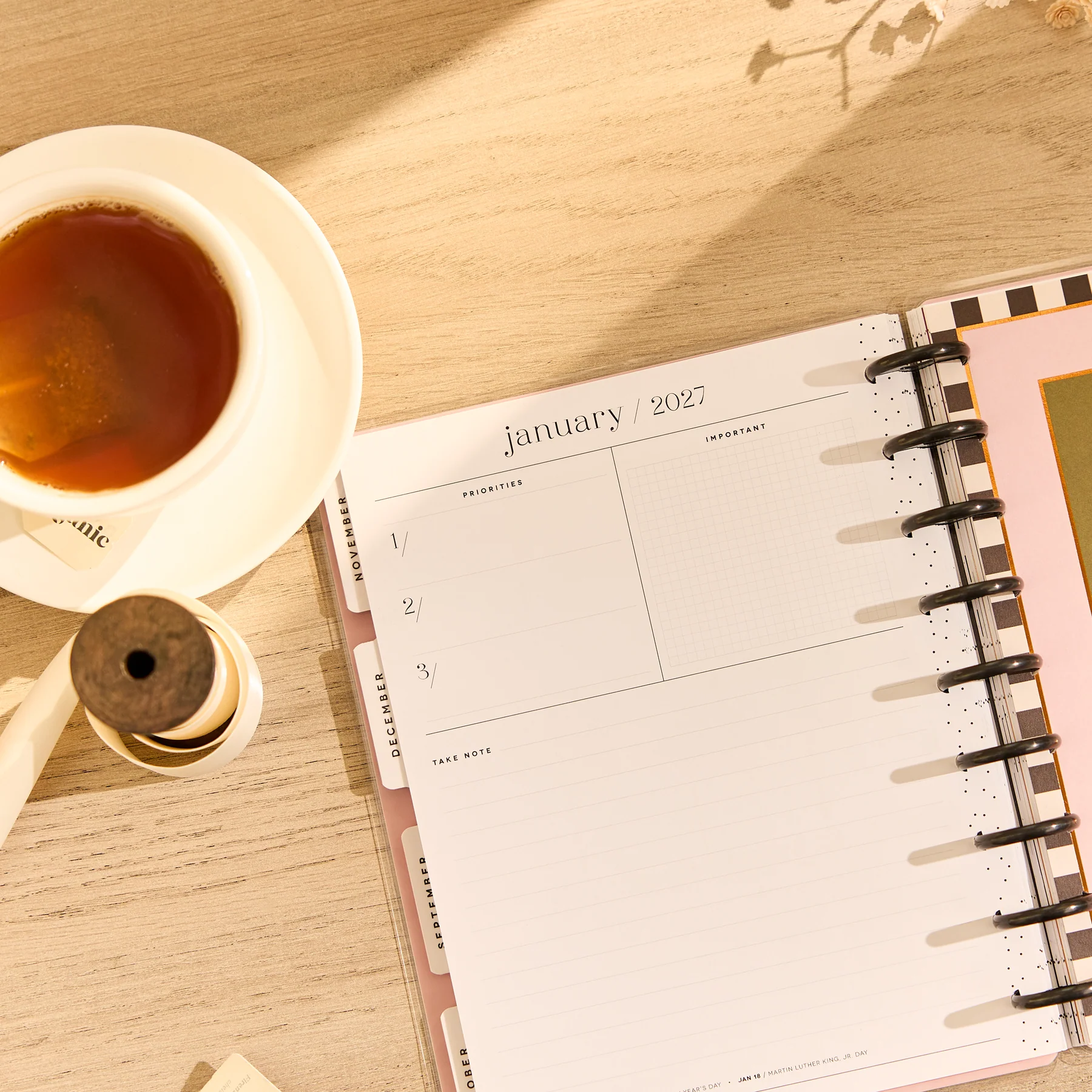 2026–2027 Horizon Lines Customizable Planner - Classic Color Block Layout - 12 Months - Image 10