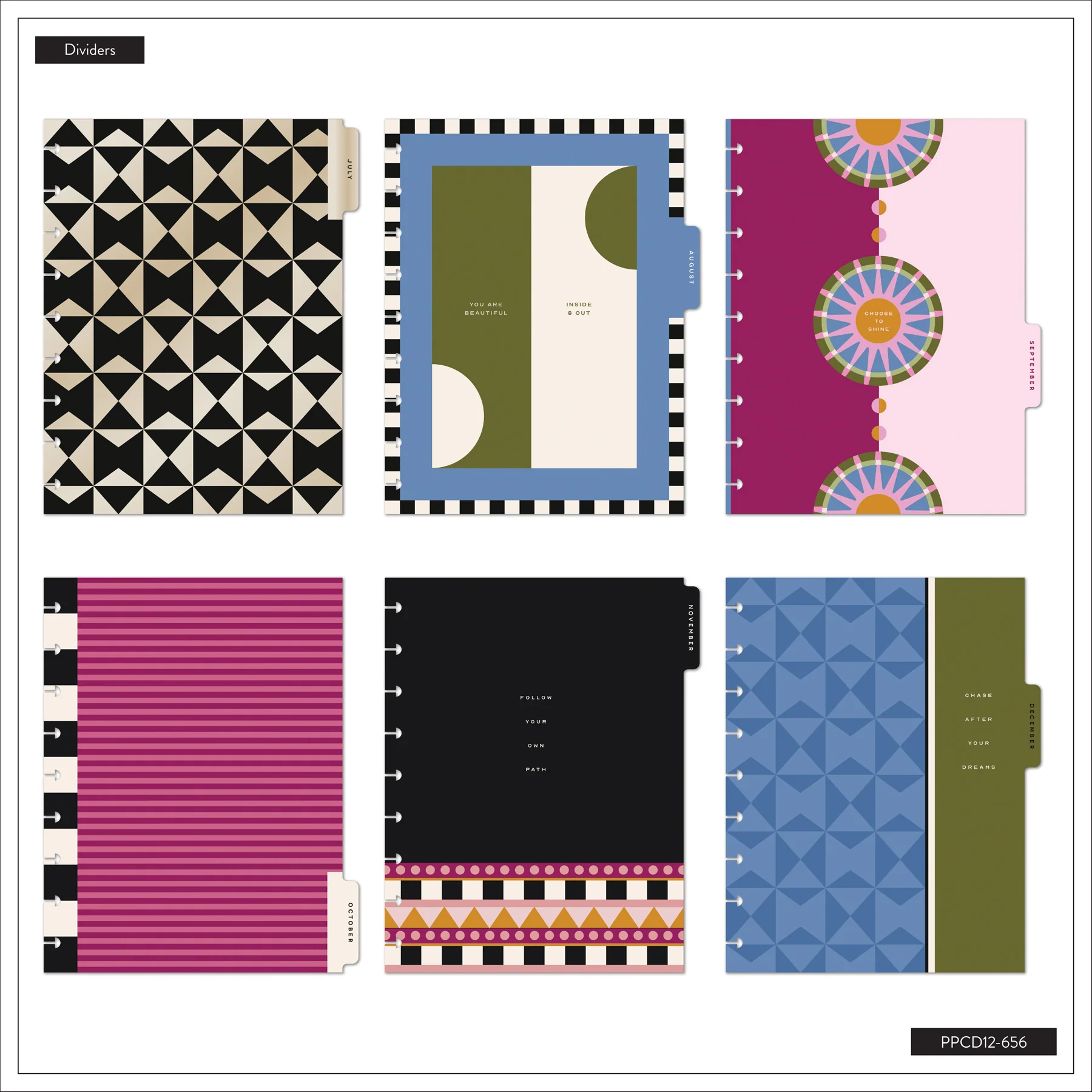 2026–2027 Horizon Lines Customizable Planner - Classic Color Block Layout - 12 Months - Image 14
