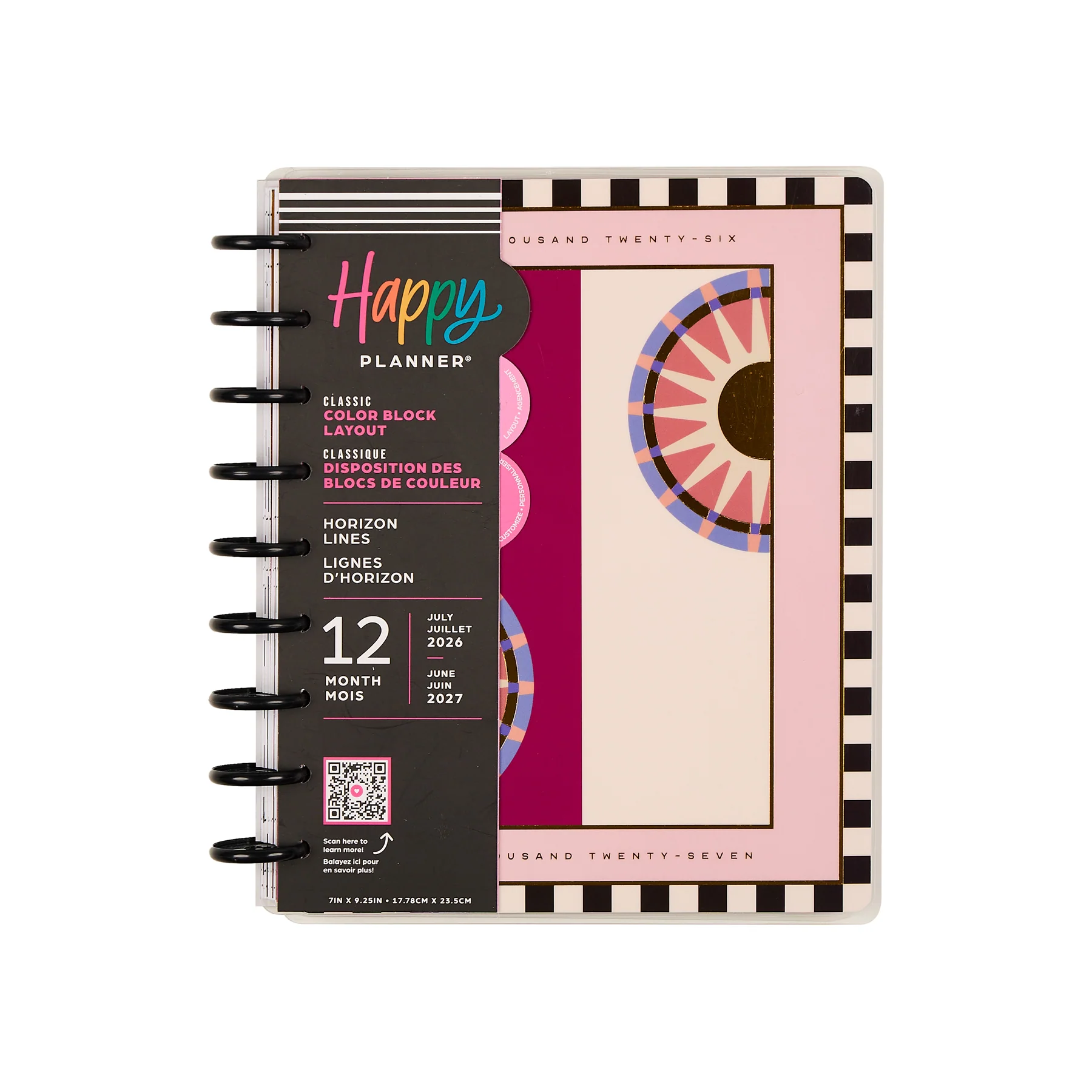 2026–2027 Horizon Lines Customizable Planner - Classic Color Block Layout - 12 Months - Image 20