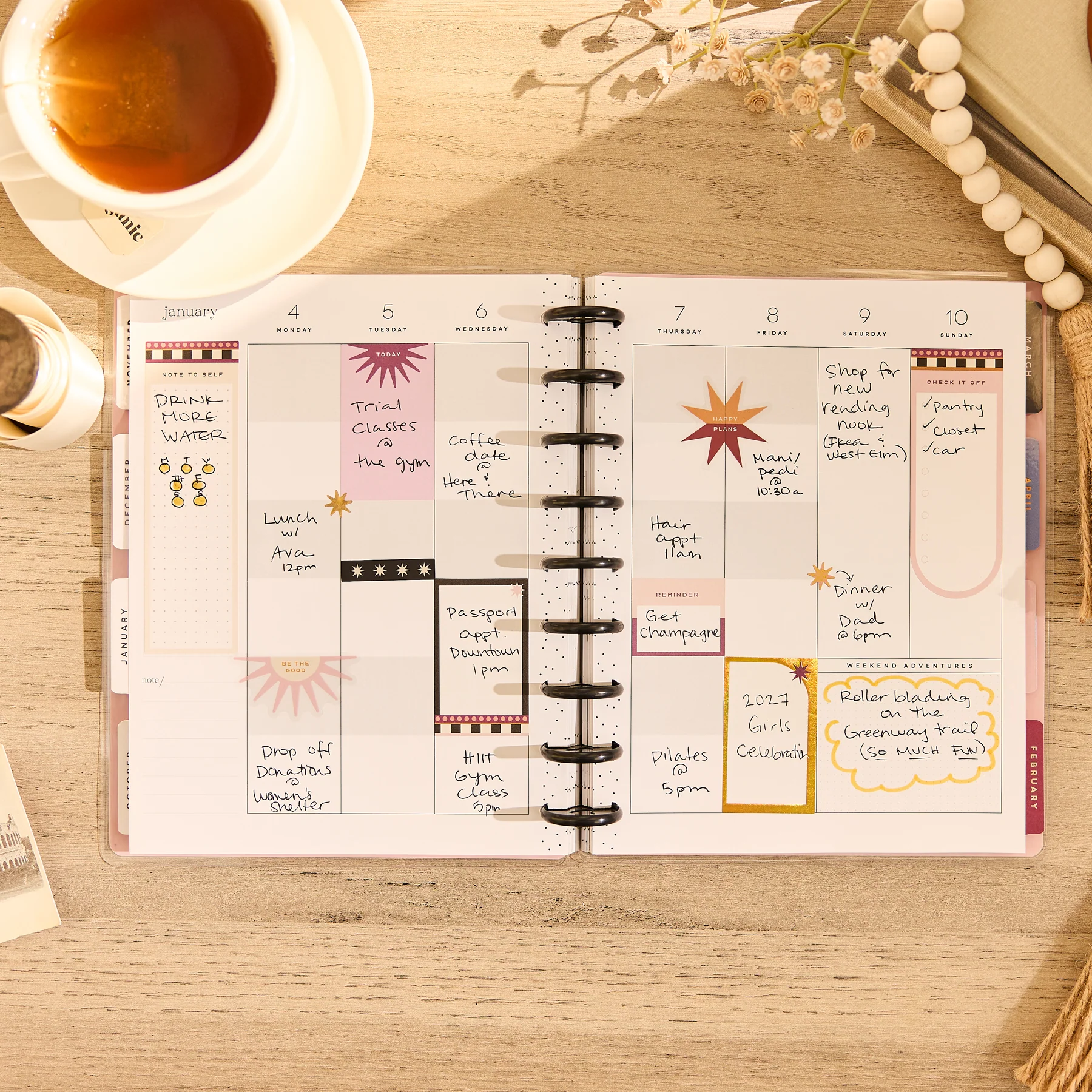 2026–2027 Horizon Lines Customizable Planner - Classic Color Block Layout - 12 Months - Image 4