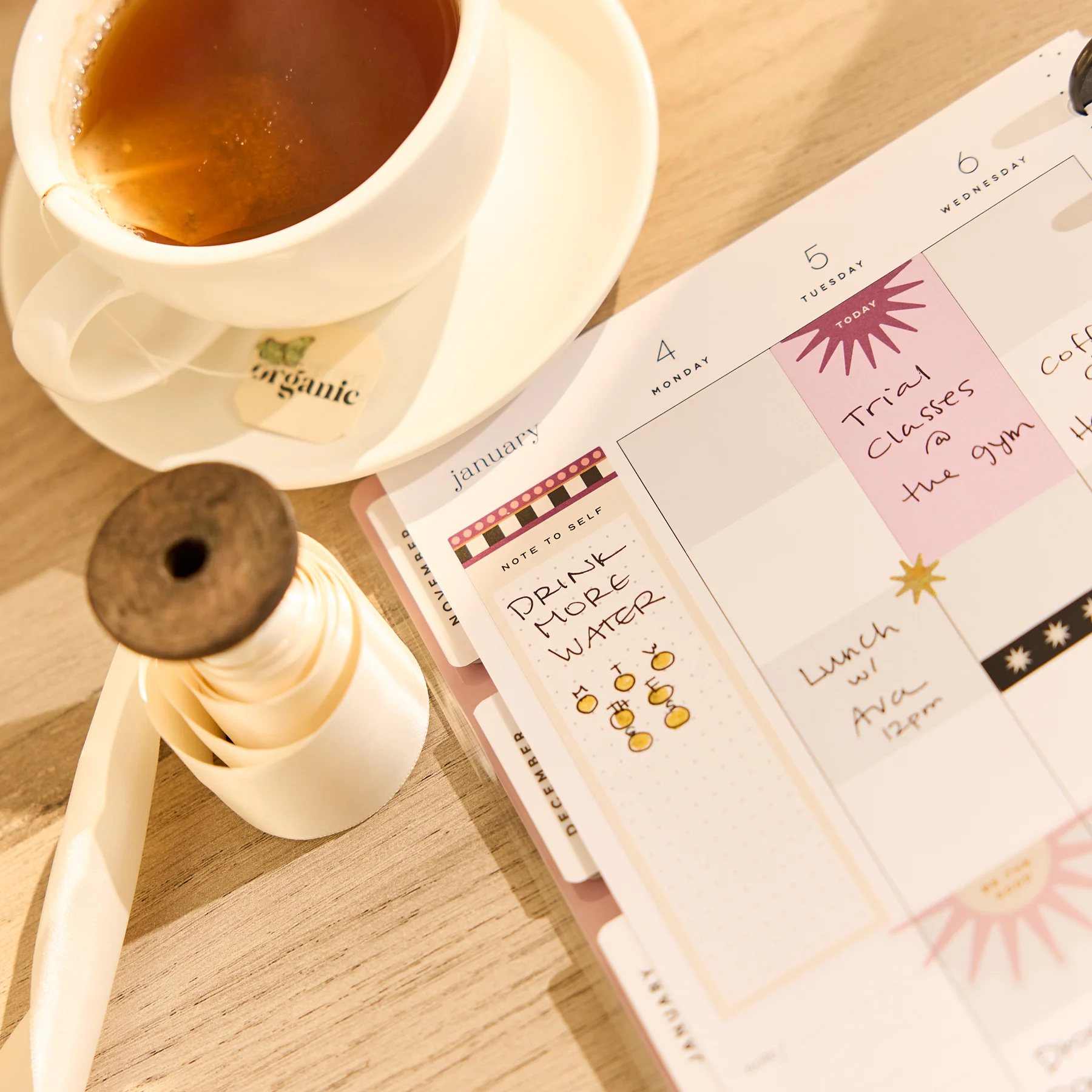 2026–2027 Horizon Lines Customizable Planner - Classic Color Block Layout - 12 Months - Image 5