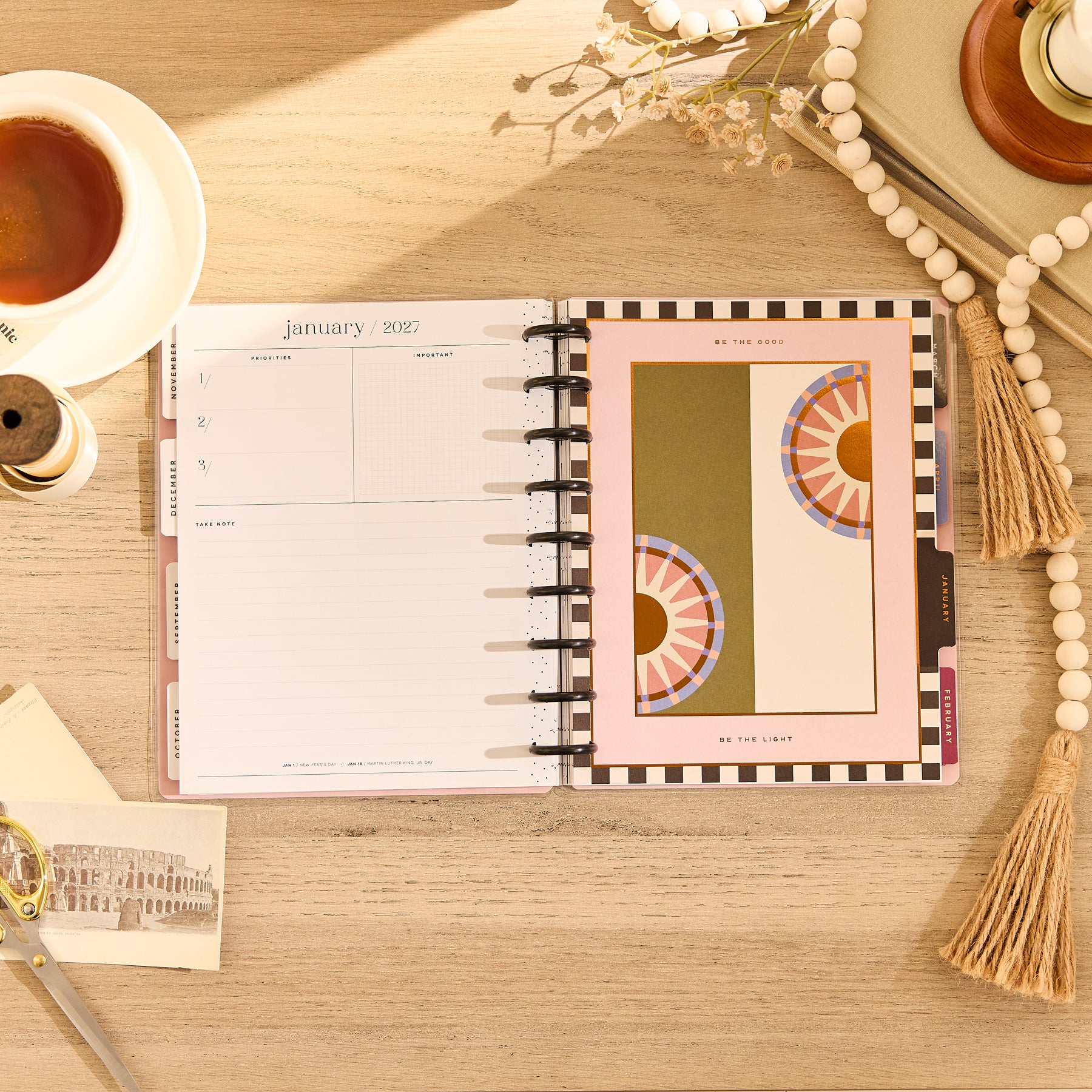 2026–2027 Horizon Lines Customizable Planner - Classic Color Block Layout - 12 Months - Image 9