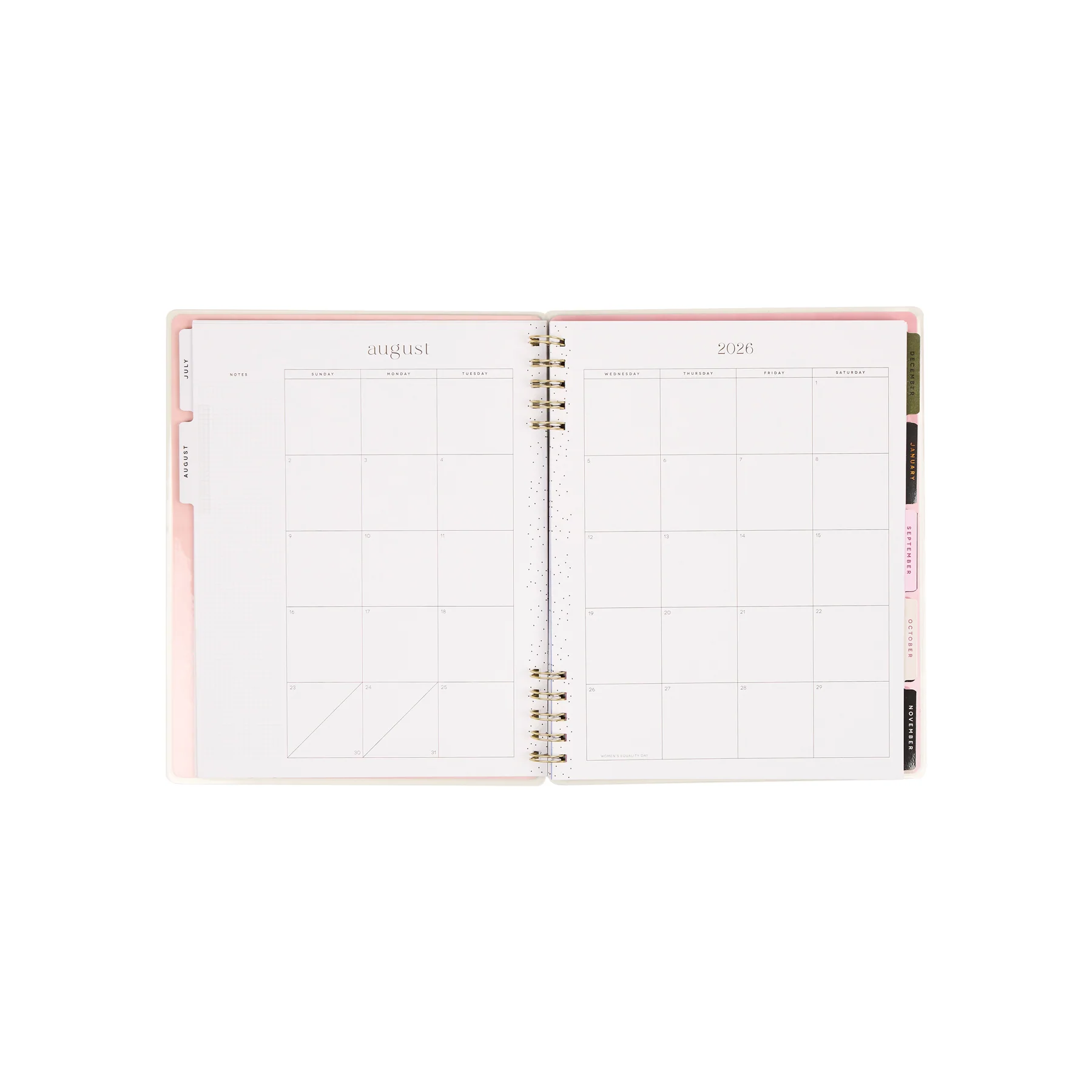 2026–2027 Horizon Lines Customizable Spiral Planner - Big Dashboard Layout - 12 Months - Image 14