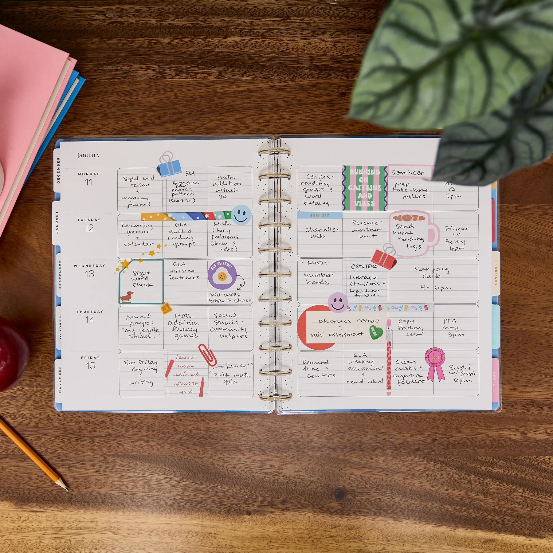 2026–2027 Live Love Teach Customizable Teacher Planner - Big Teacher Layout - 12 Months - Image 4