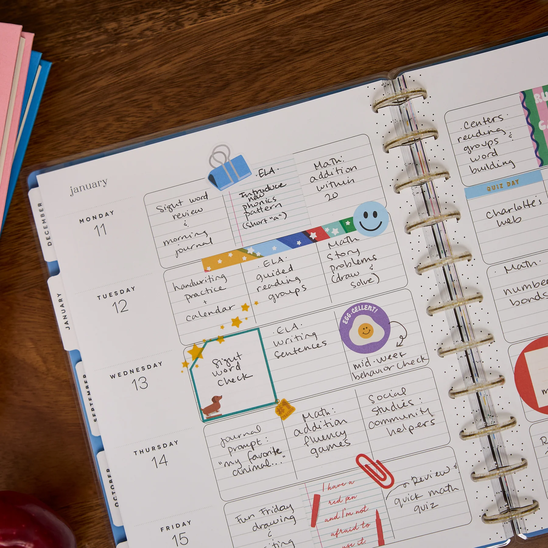 2026–2027 Live Love Teach Customizable Teacher Planner - Big Teacher Layout - 12 Months - Image 5