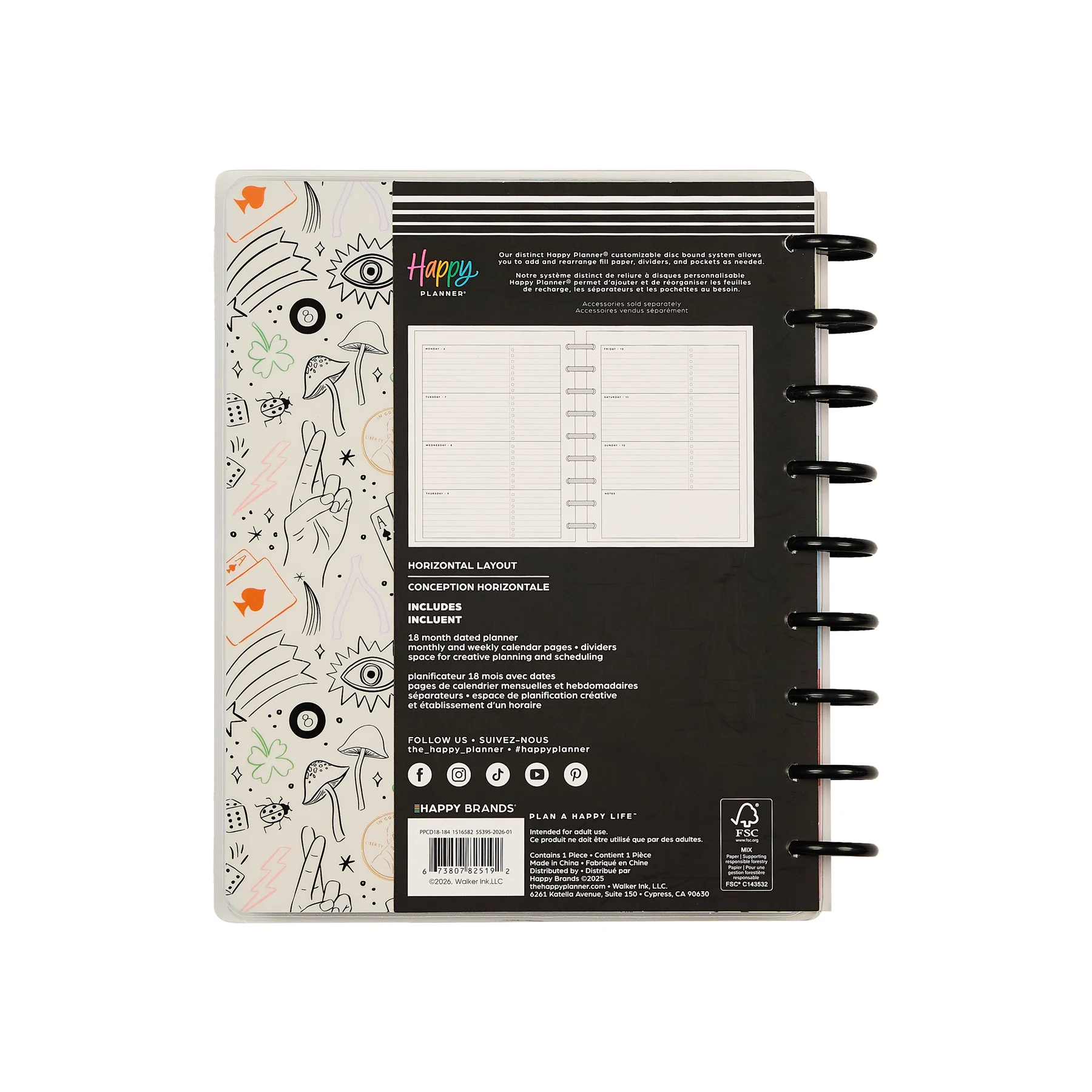 2026–2027 Lucky Day Customizable Planner - Classic Horizontal Layout - 18 Months - Image 24