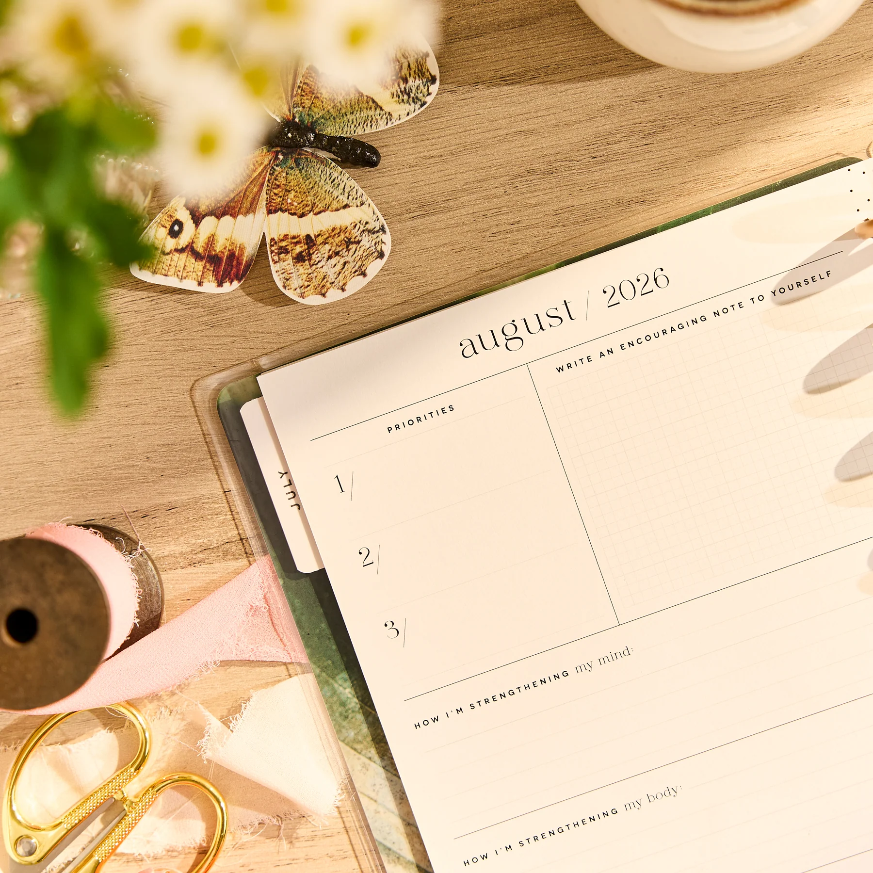 2026–2027 Modern Nature Customizable Wellness Planner - Classic Wellness Layout - 12 Months - Image 10
