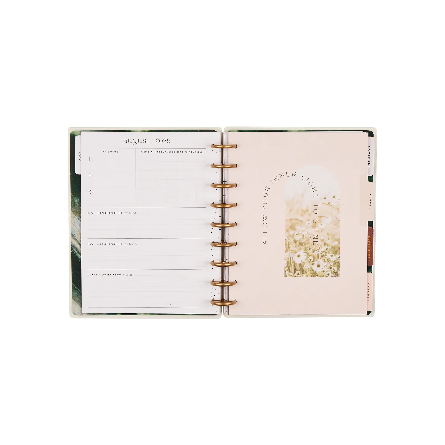 2026–2027 Modern Nature Customizable Wellness Planner - Classic Wellness Layout - 12 Months - Image 17