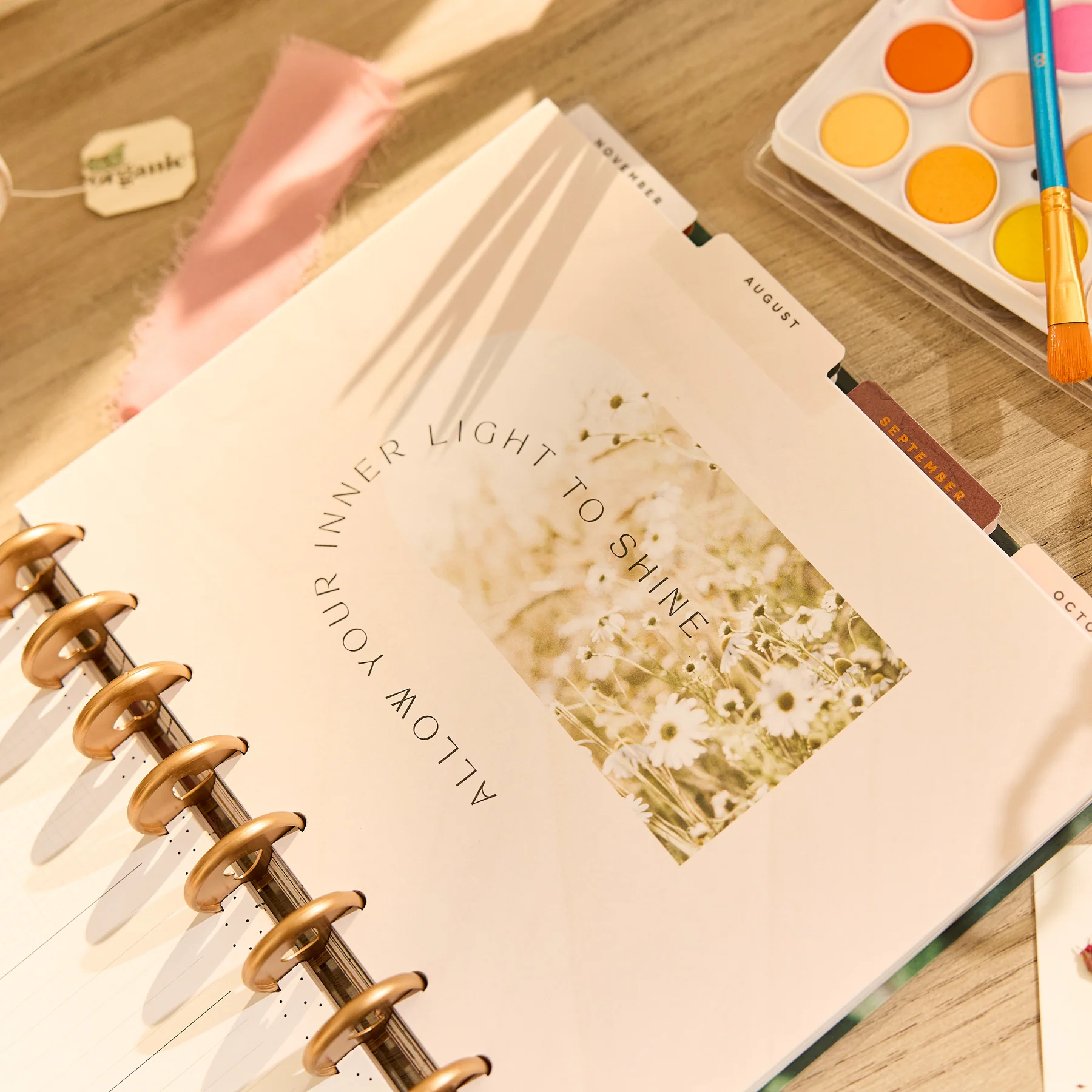 2026–2027 Modern Nature Customizable Wellness Planner - Classic Wellness Layout - 12 Months - Image 2