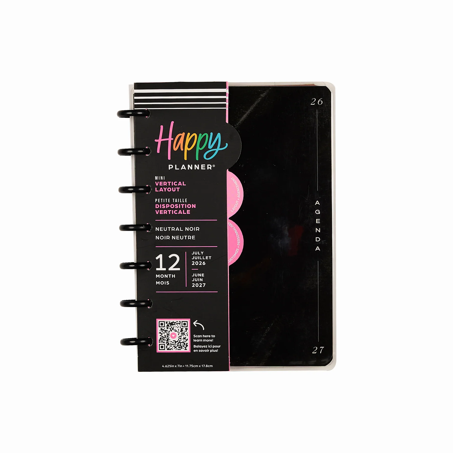 2026–2027 Neutral Noir Customizable Planner - Mini Vertical Layout - 12 Months - Image 18