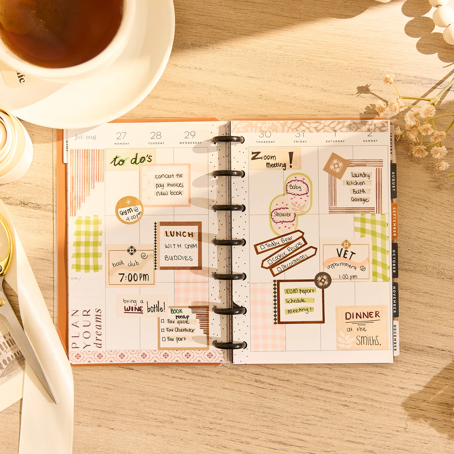 2026–2027 Neutral Noir Customizable Planner - Mini Vertical Layout - 12 Months - Image 4