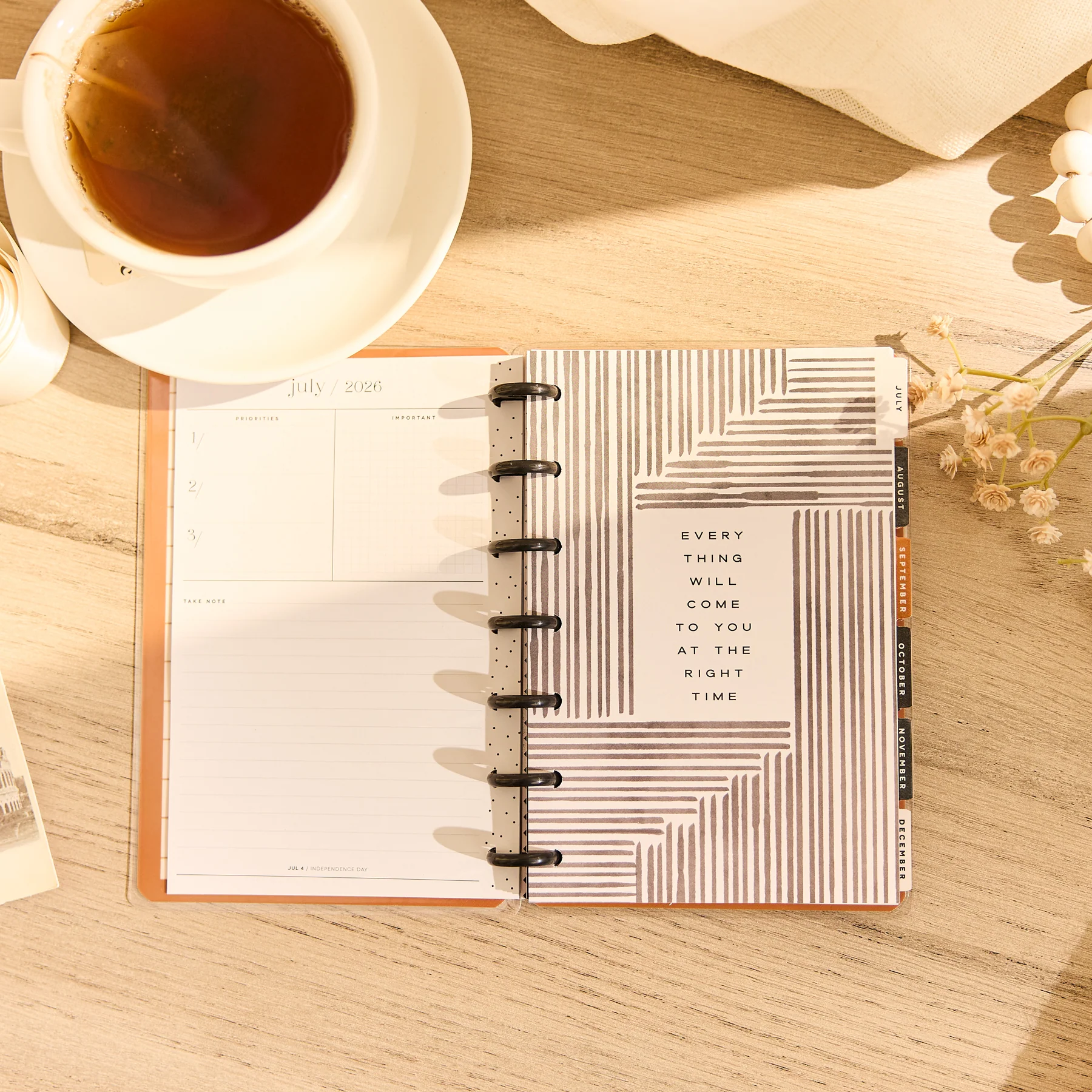 2026–2027 Neutral Noir Customizable Planner - Mini Vertical Layout - 12 Months - Image 8