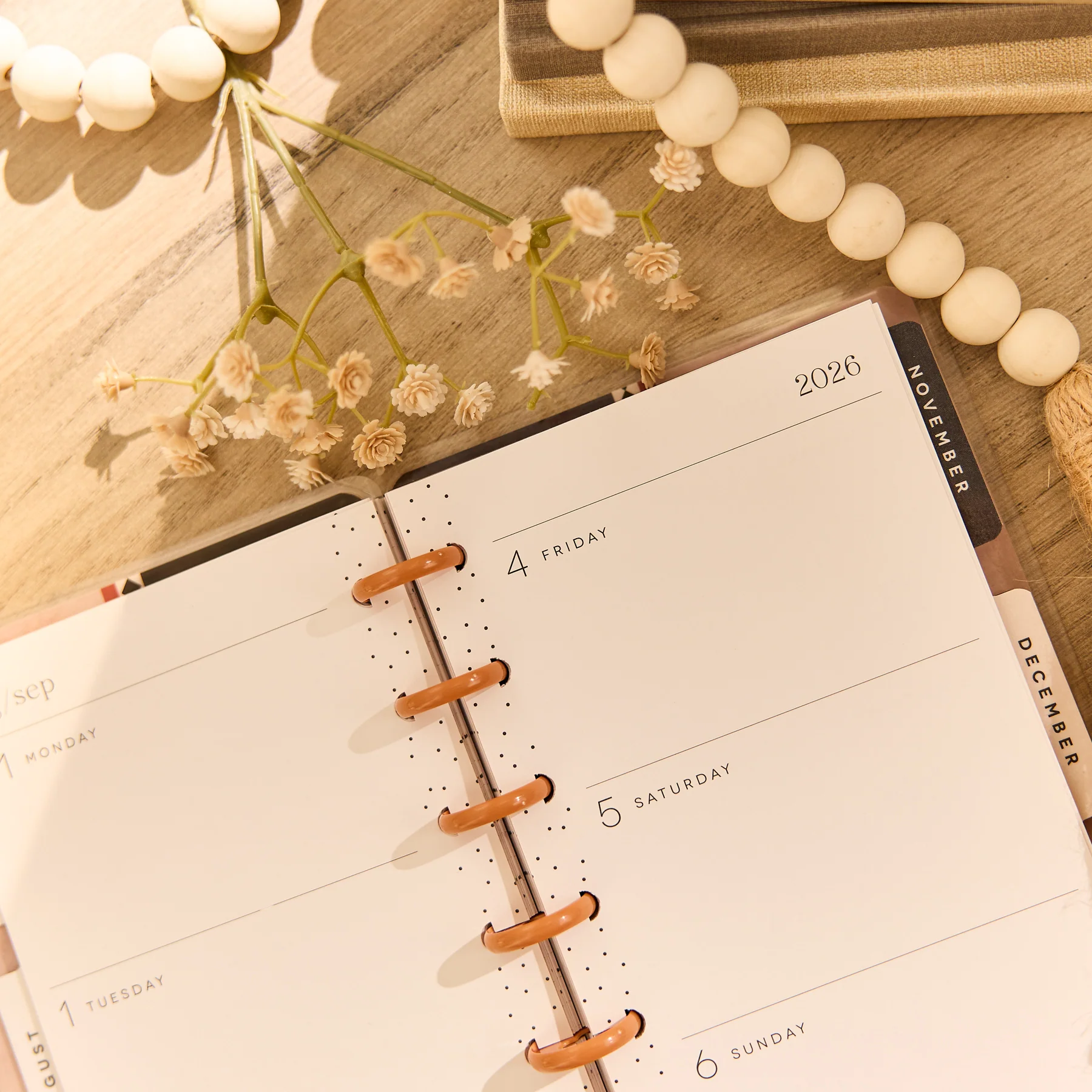 2026–2027 Neutral Noir Customizable Planner - Skinny Classic Horizontal Layout - 12 Months - Image 10