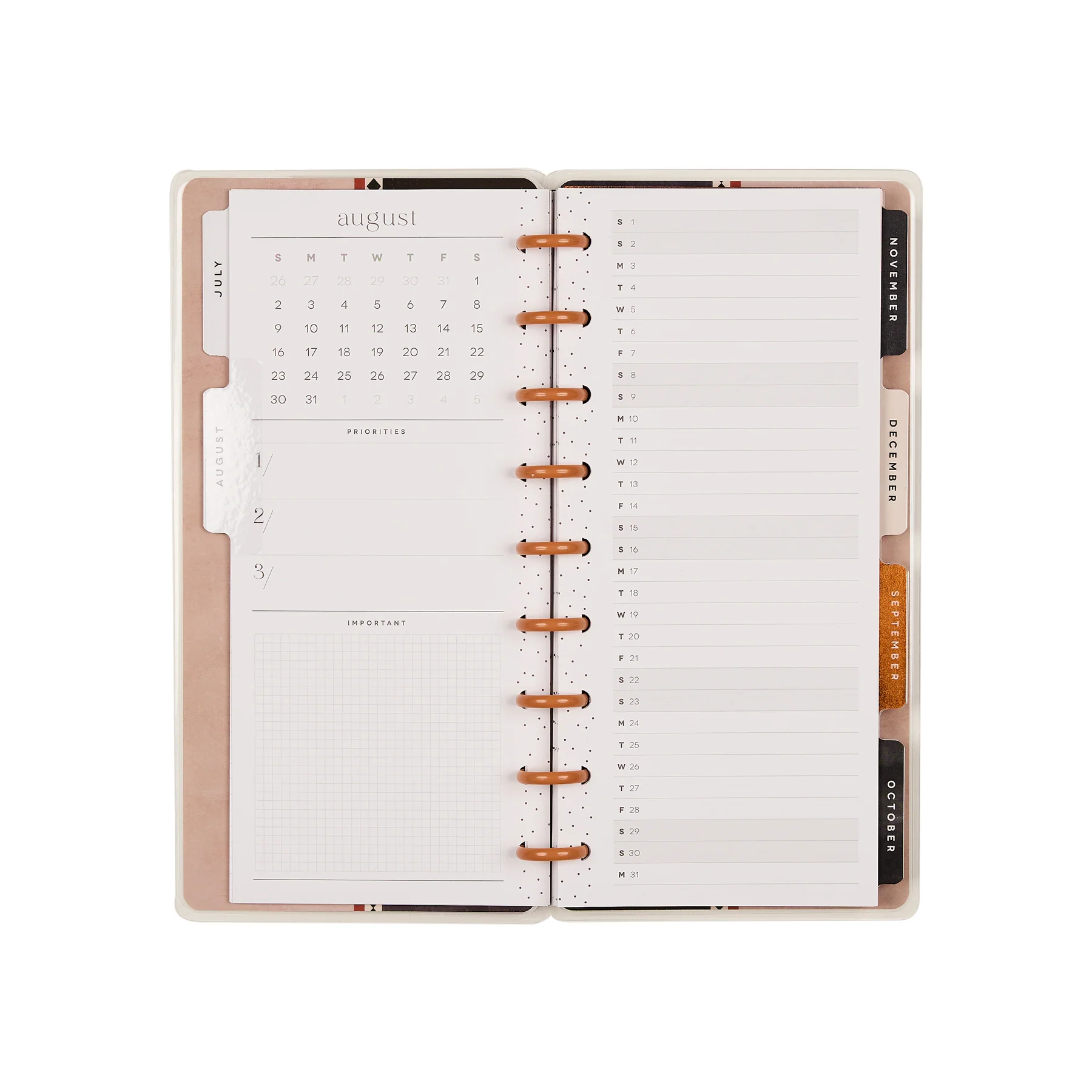2026–2027 Neutral Noir Customizable Planner - Skinny Classic Horizontal Layout - 12 Months - Image 16