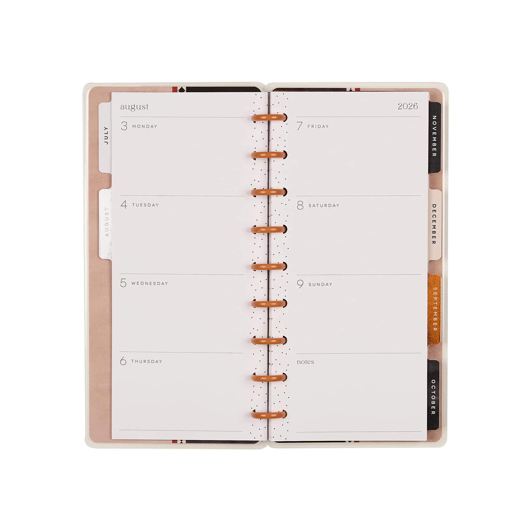 2026–2027 Neutral Noir Customizable Planner - Skinny Classic Horizontal Layout - 12 Months - Image 17