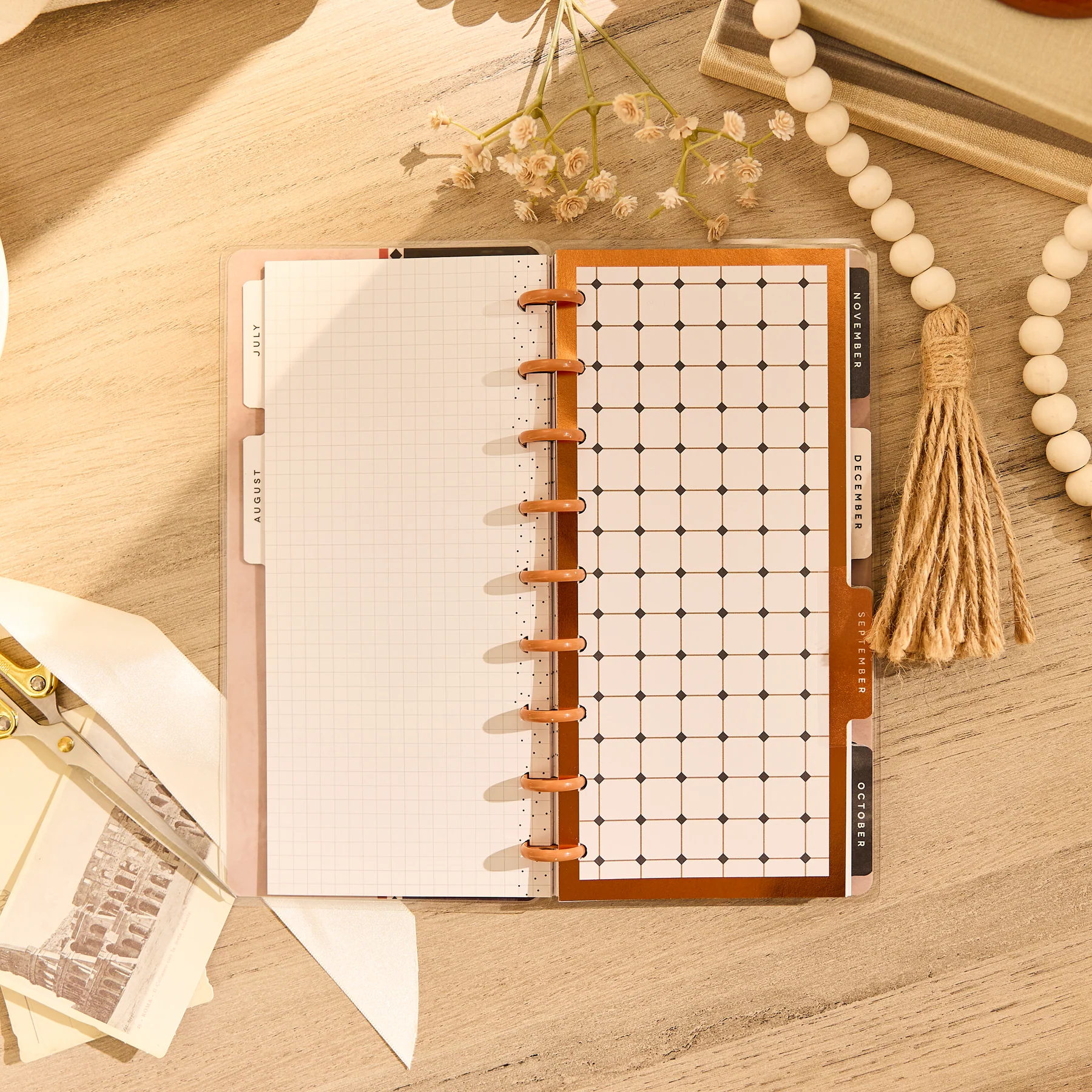 2026–2027 Neutral Noir Customizable Planner - Skinny Classic Horizontal Layout - 12 Months - Image 8