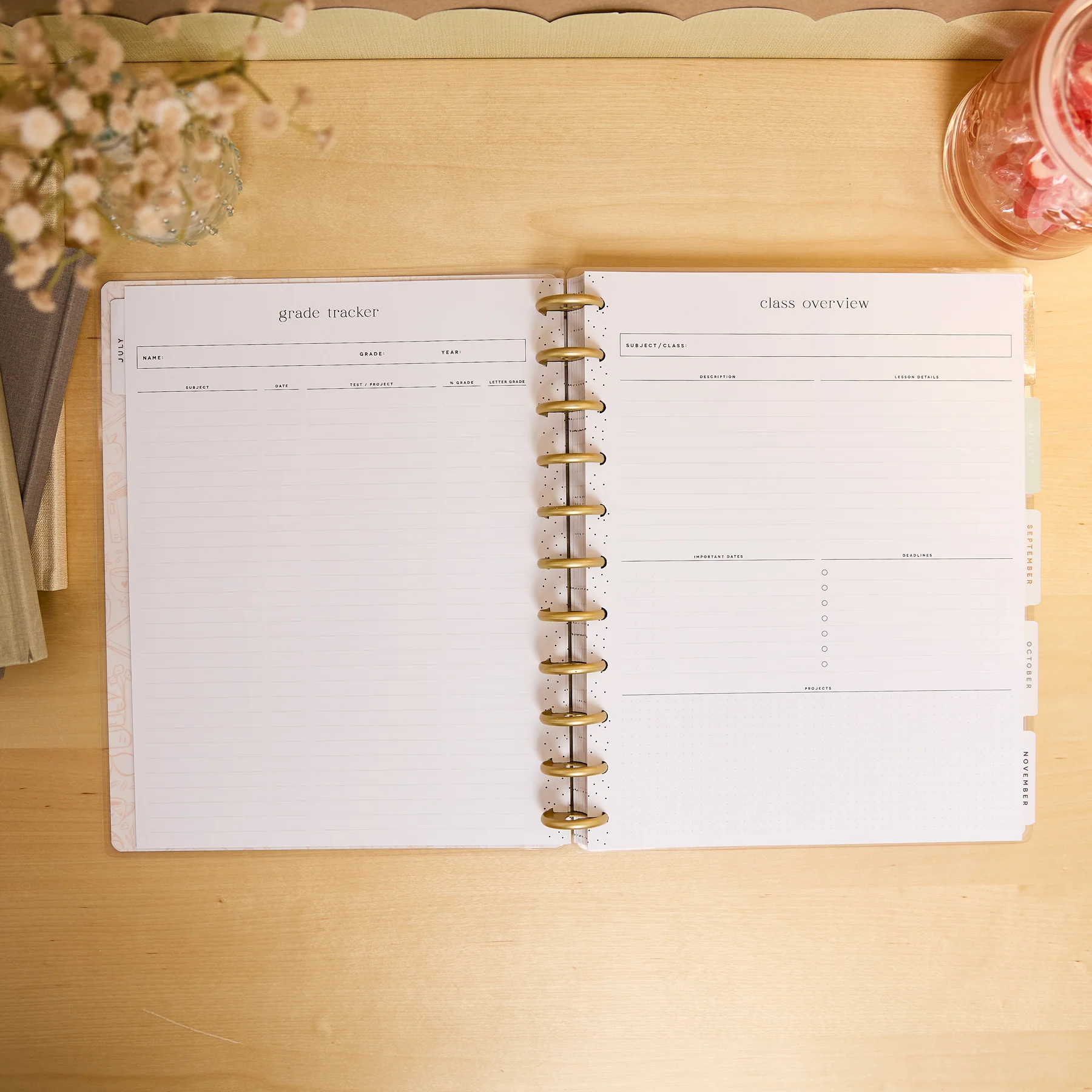 2026–2027 Pastel Poetry Customizable Homeschool Planner - Big Homeschool Layout - 12 Months - Image 10