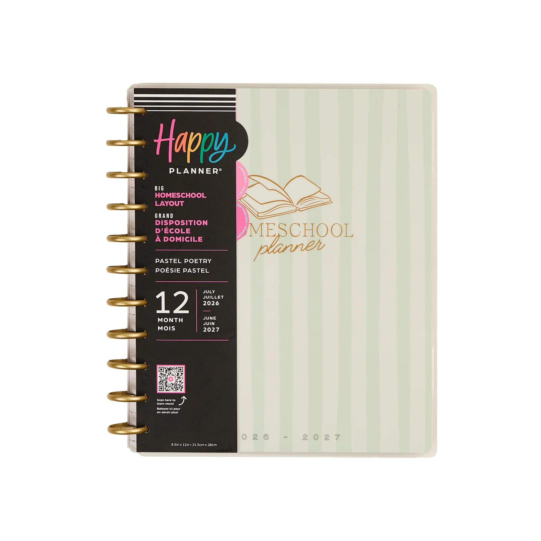 2026–2027 Pastel Poetry Customizable Homeschool Planner - Big Homeschool Layout - 12 Months - Image 21