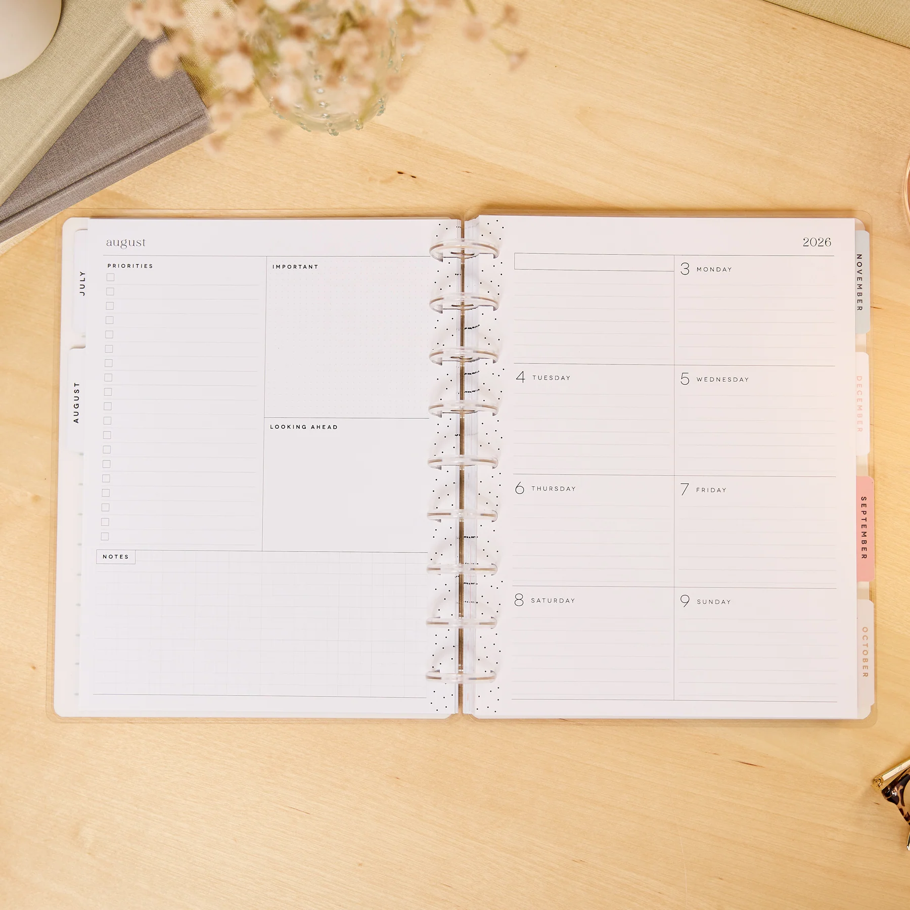 2026–2027 Pastel Poetry Customizable Planner - Classic Dashboard Layout - 12 Months - Image 11