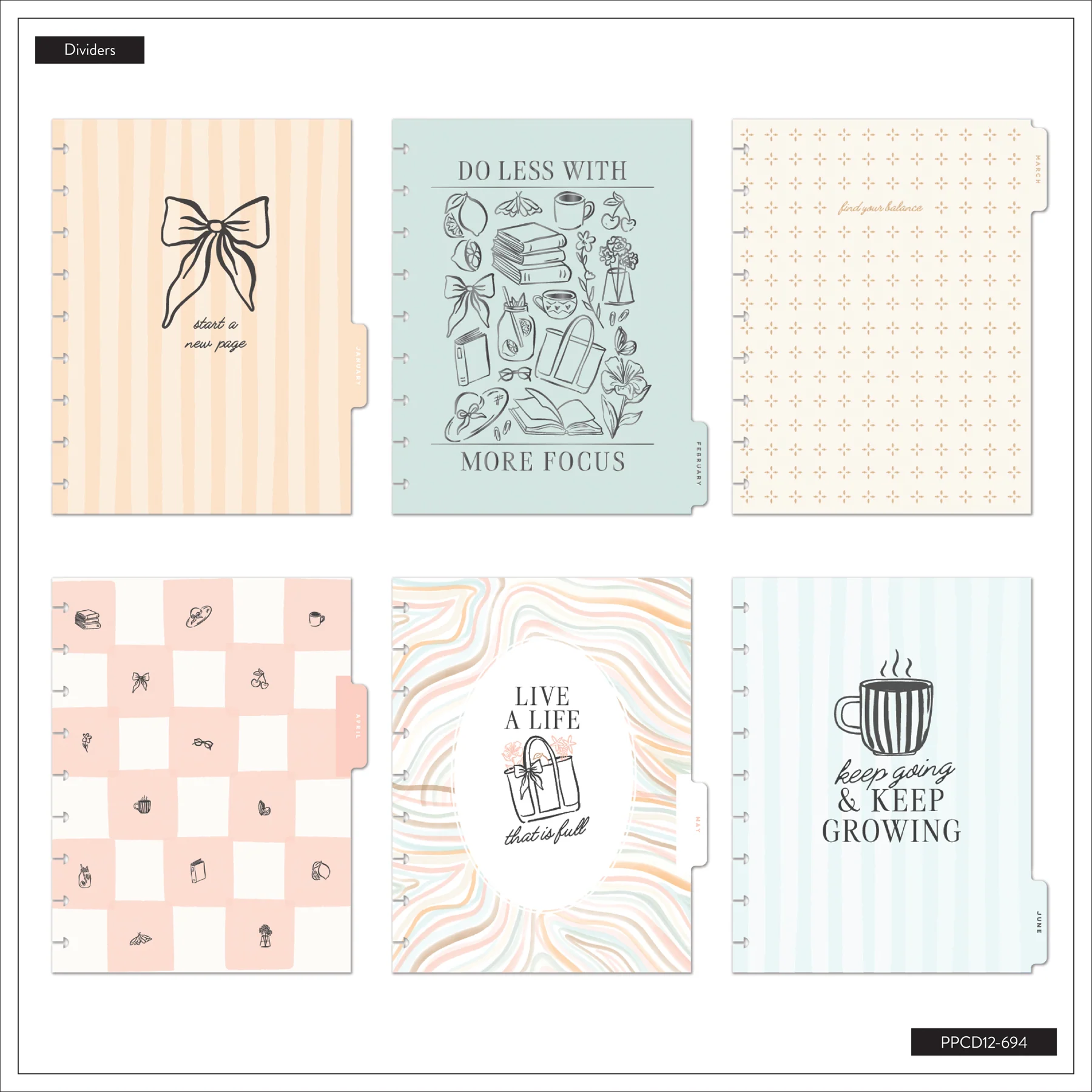 2026–2027 Pastel Poetry Customizable Planner - Classic Dashboard Layout - 12 Months - Image 16