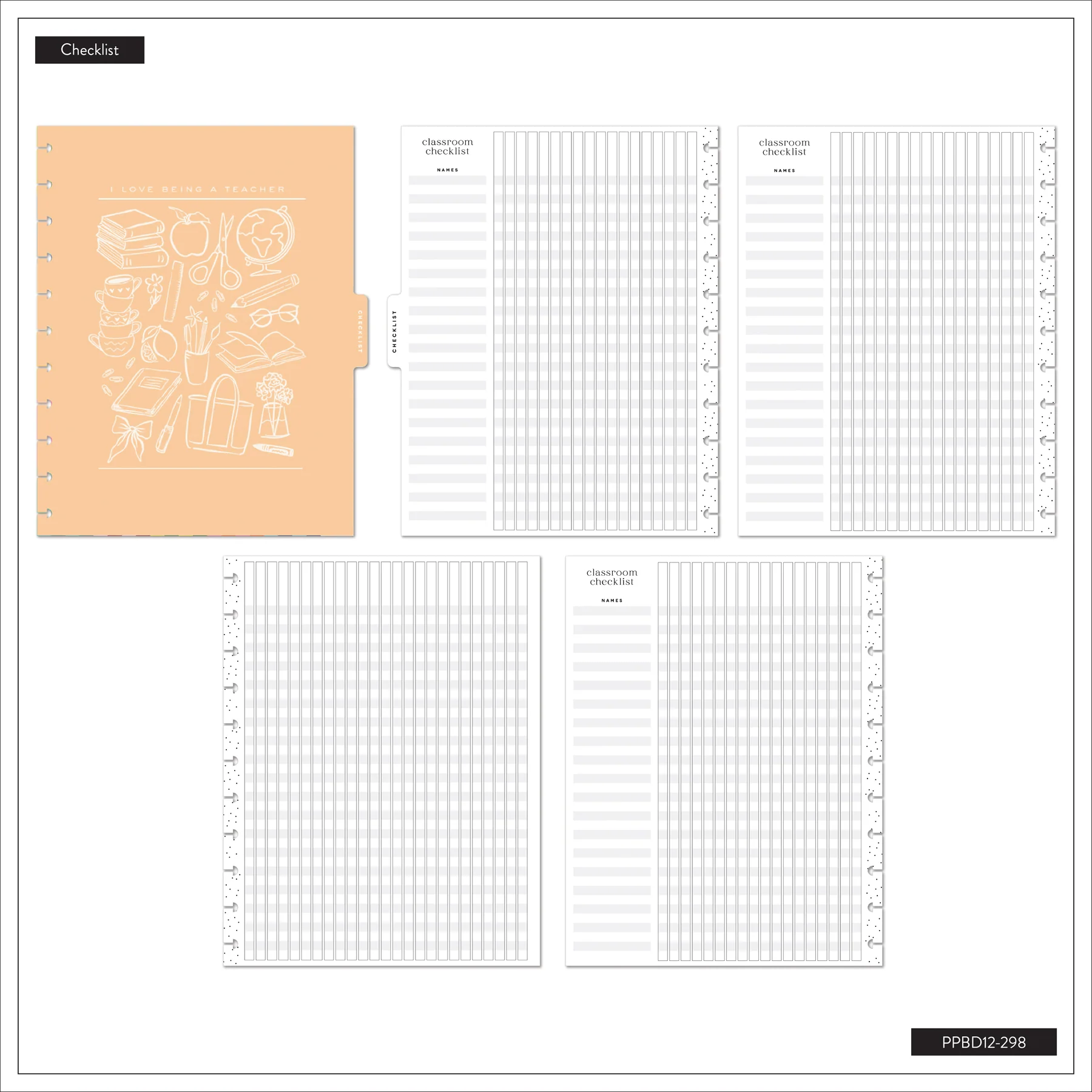 2026–2027 Pastel Poetry Customizable Teacher Planner - Big Teacher Layout - 12 Months - Image 12