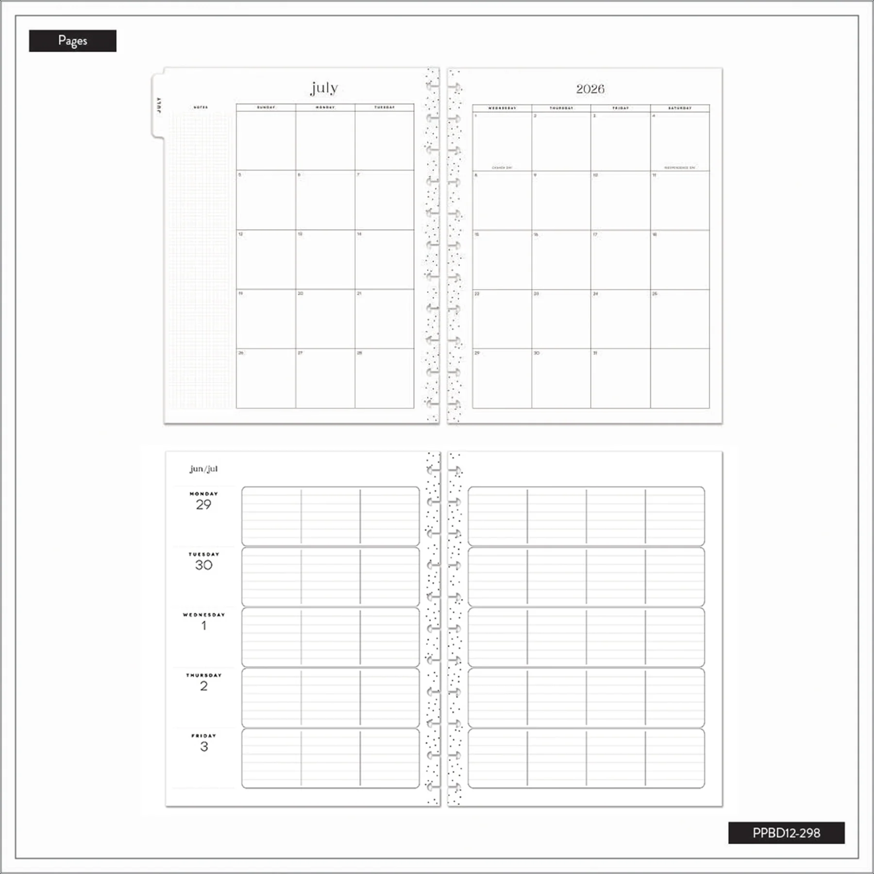 2026–2027 Pastel Poetry Customizable Teacher Planner - Big Teacher Layout - 12 Months - Image 13