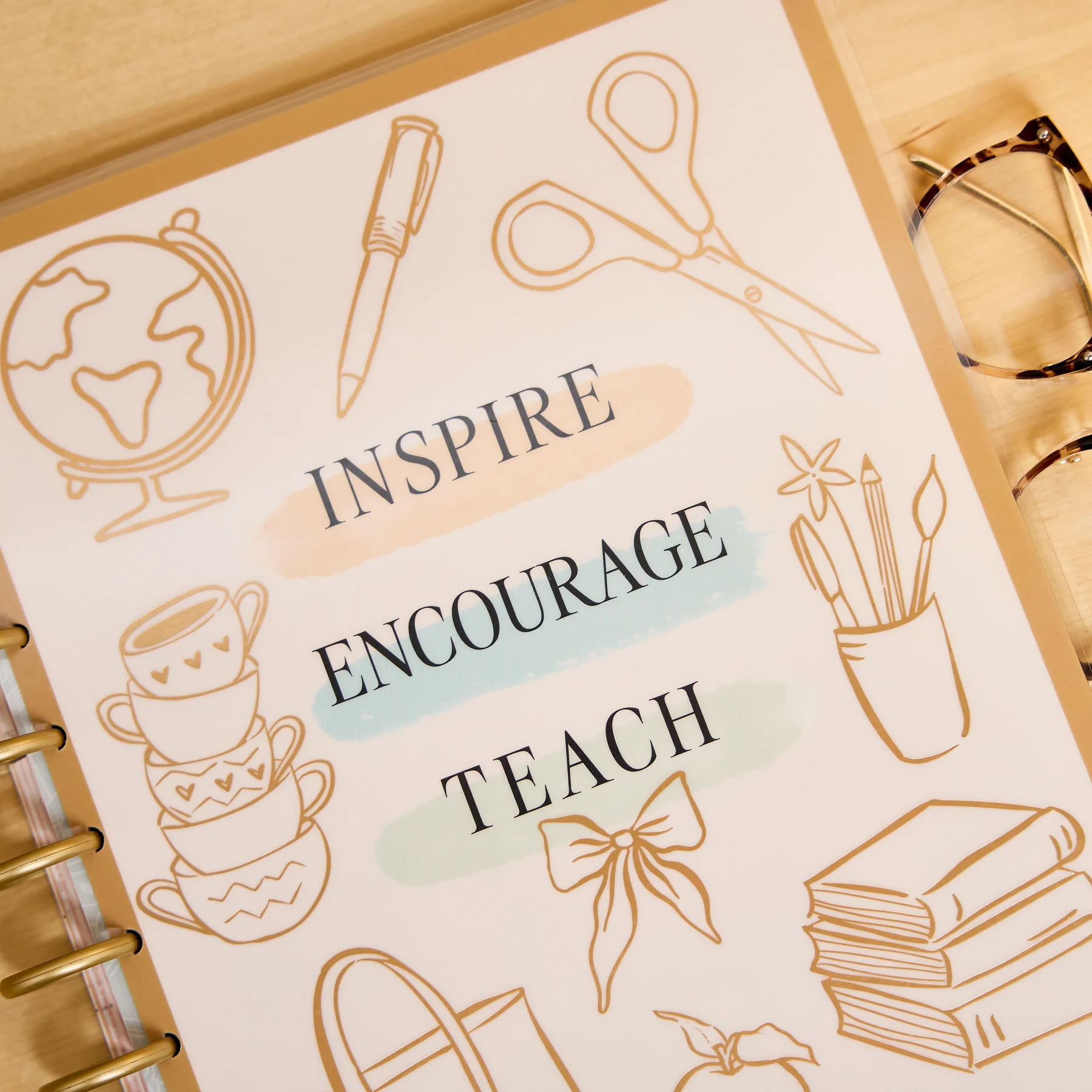2026–2027 Pastel Poetry Customizable Teacher Planner - Big Teacher Layout - 12 Months - Image 7