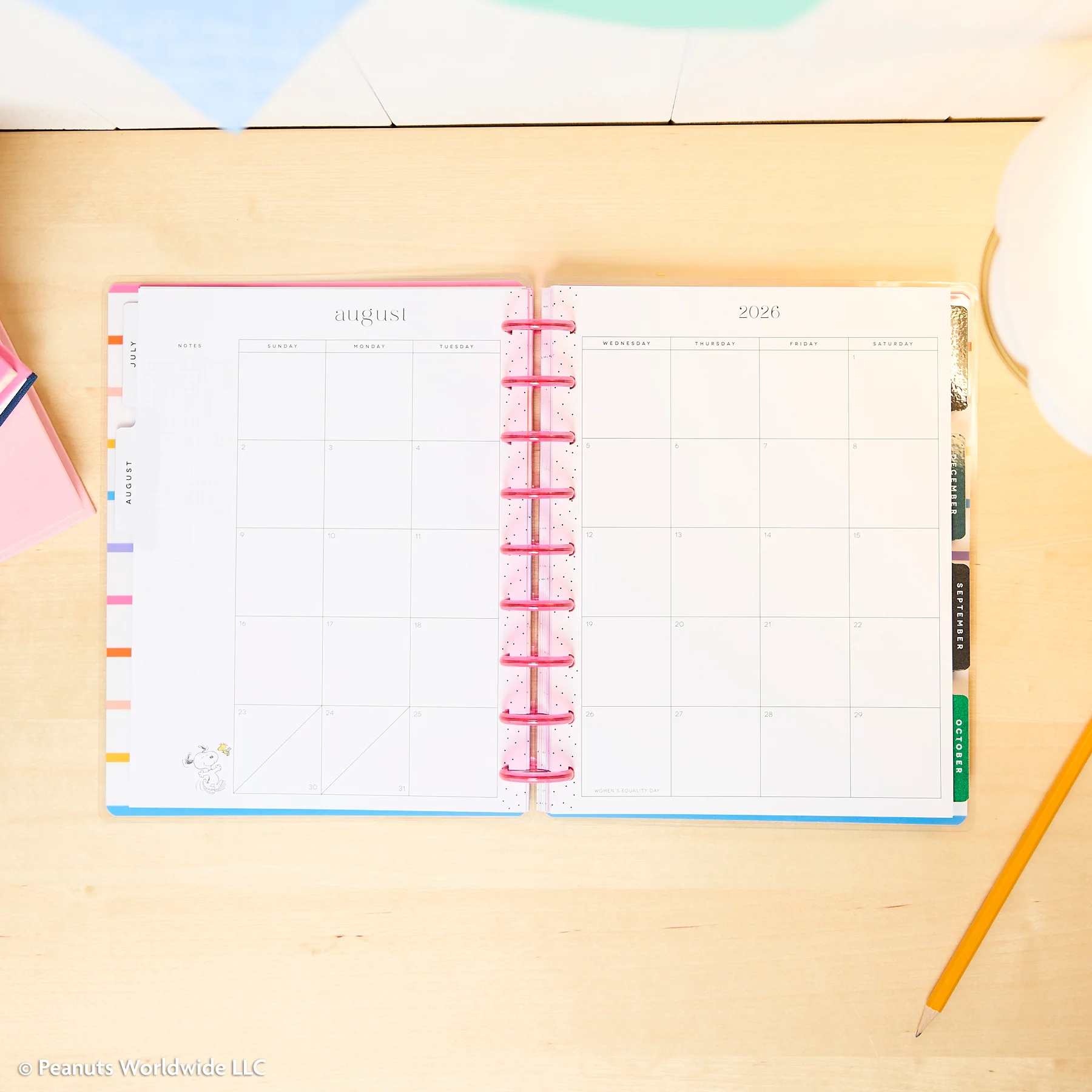 2026–2027 PEANUTS™ Customizable Planner - Classic Dashboard Layout - 12 Months - Image 10