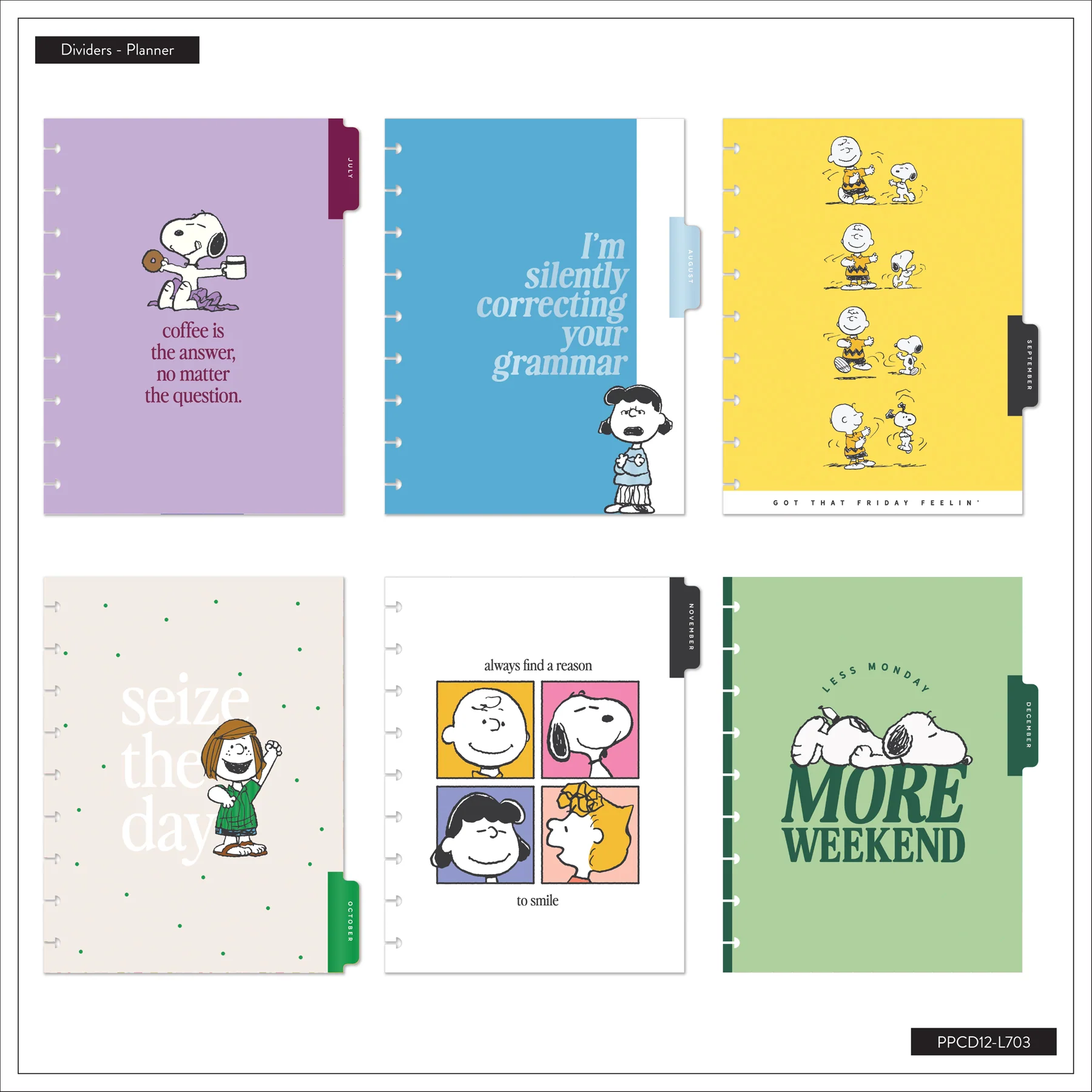 2026–2027 PEANUTS™ Customizable Planner - Classic Dashboard Layout - 12 Months - Image 16