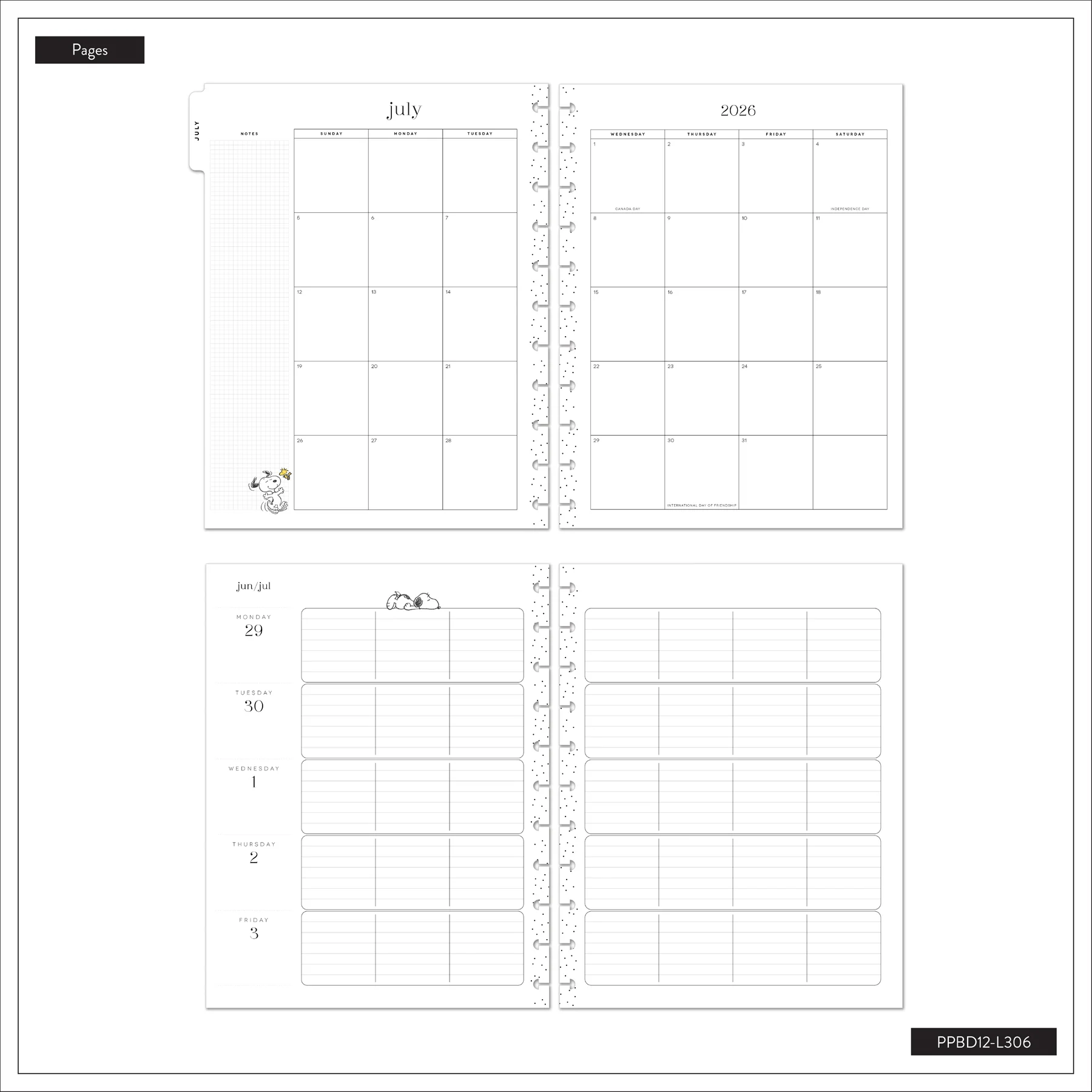 2026–2027 PEANUTS™ Customizable Teacher Planner - Big Teacher Layout - 12 Months - Image 20