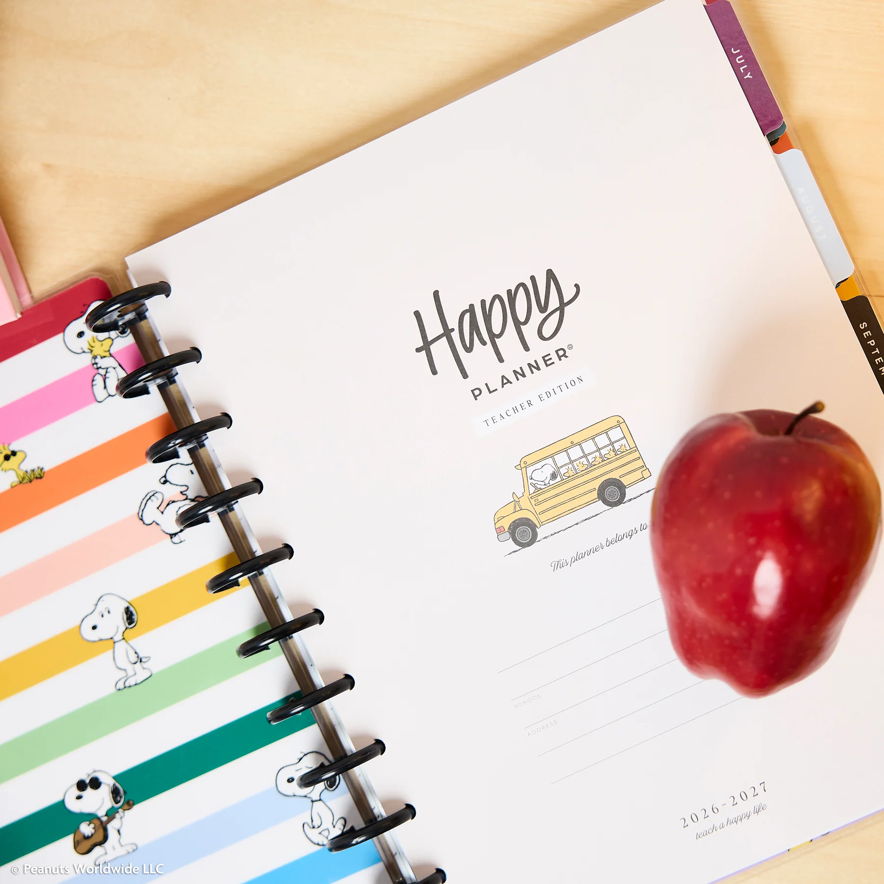 2026–2027 PEANUTS™ Customizable Teacher Planner - Big Teacher Layout - 12 Months - Image 9