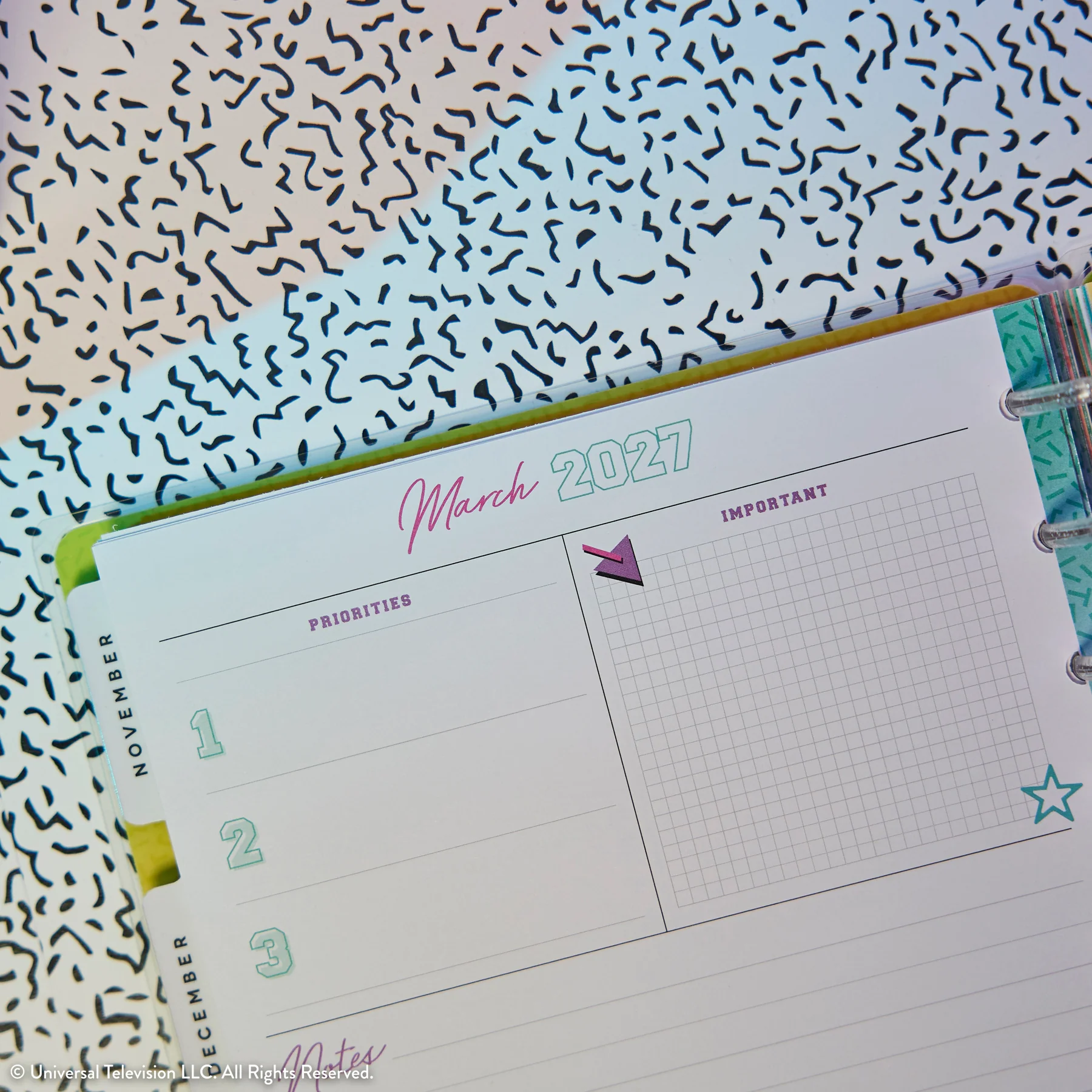2026–2027 Saved By The Bell Customizable Planner - Classic Dashboard Layout - 12 Months - Image 11