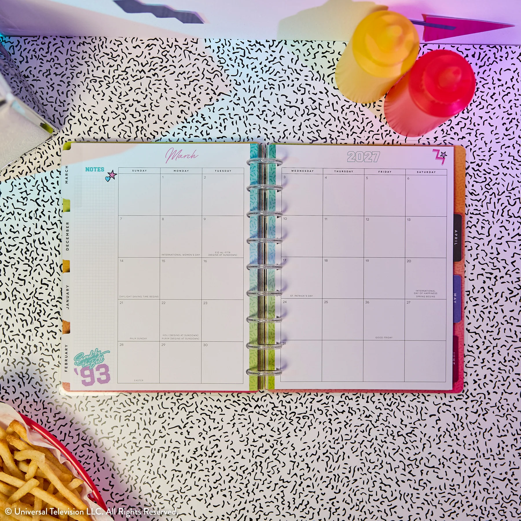 2026–2027 Saved By The Bell Customizable Planner - Classic Dashboard Layout - 12 Months - Image 12