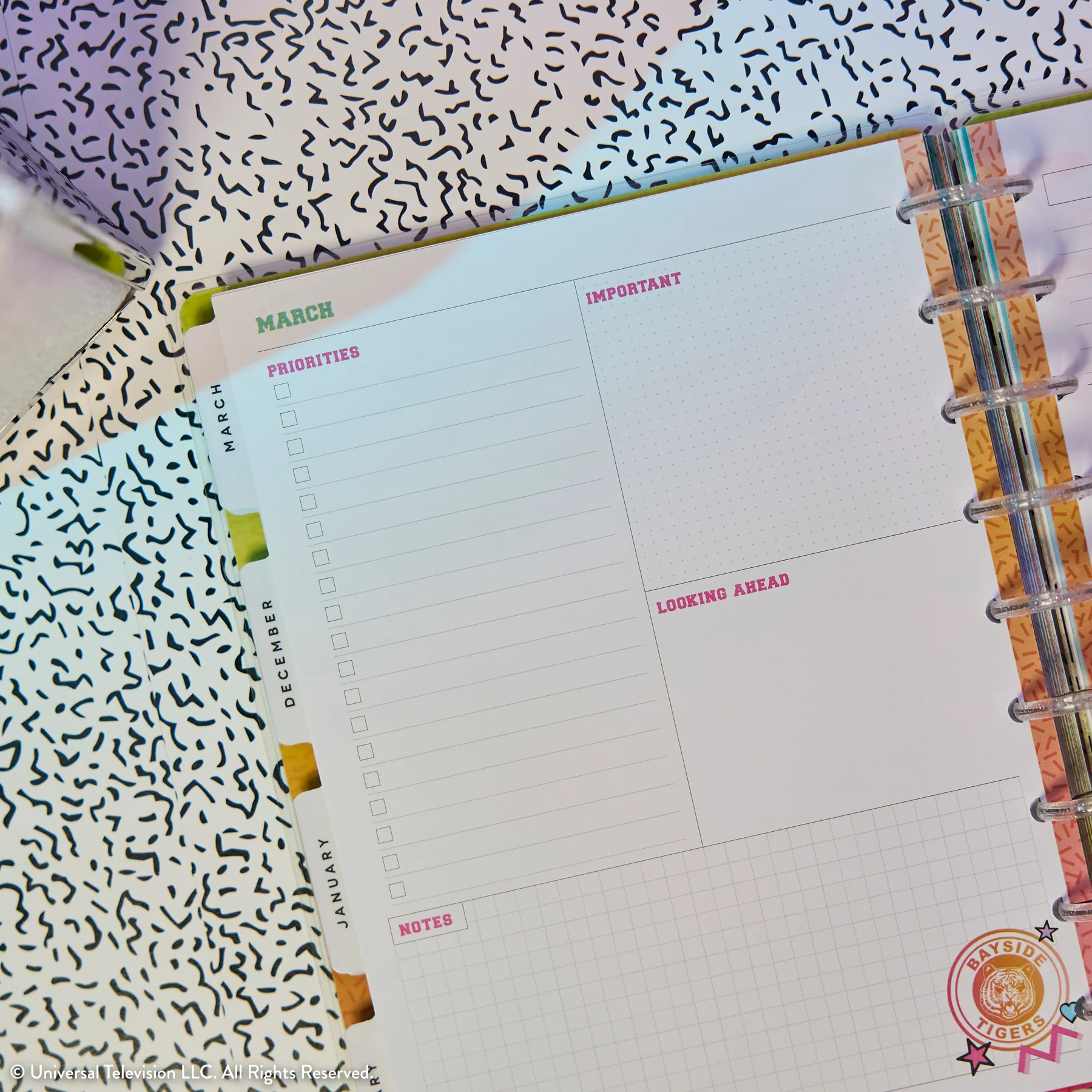 2026–2027 Saved By The Bell Customizable Planner - Classic Dashboard Layout - 12 Months - Image 14