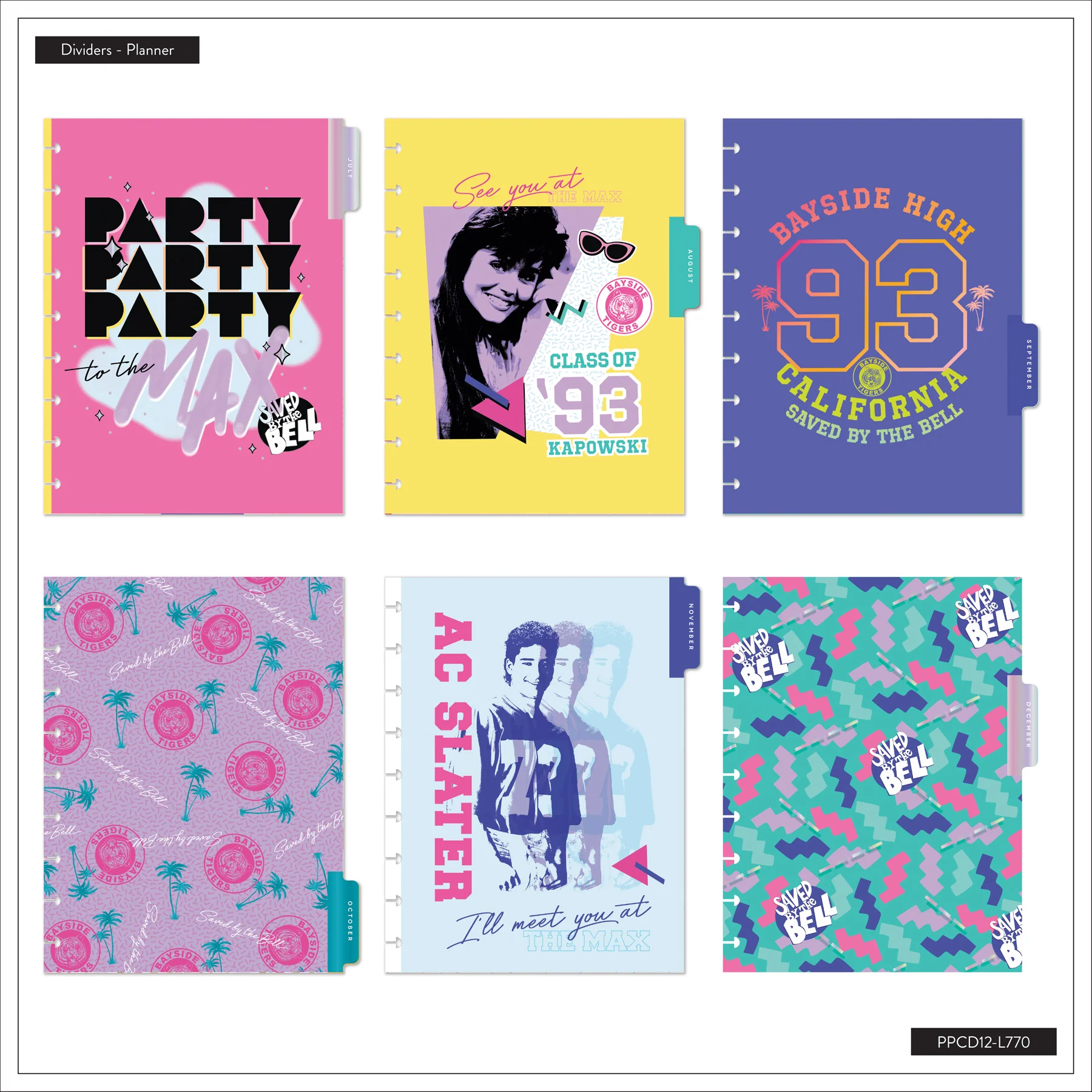 2026–2027 Saved By The Bell Customizable Planner - Classic Dashboard Layout - 12 Months - Image 18