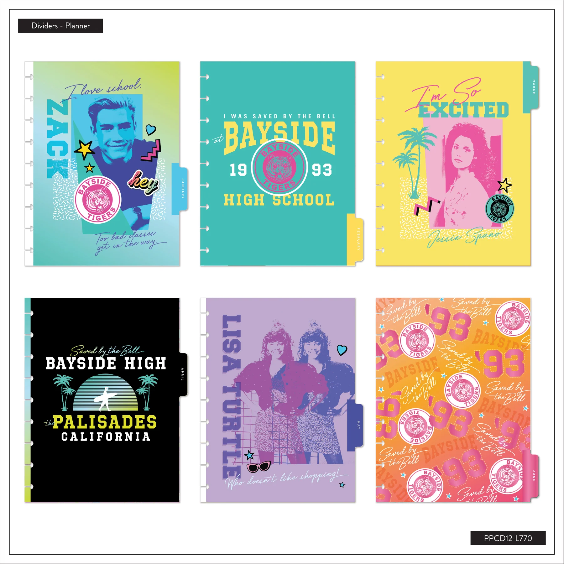 2026–2027 Saved By The Bell Customizable Planner - Classic Dashboard Layout - 12 Months - Image 19