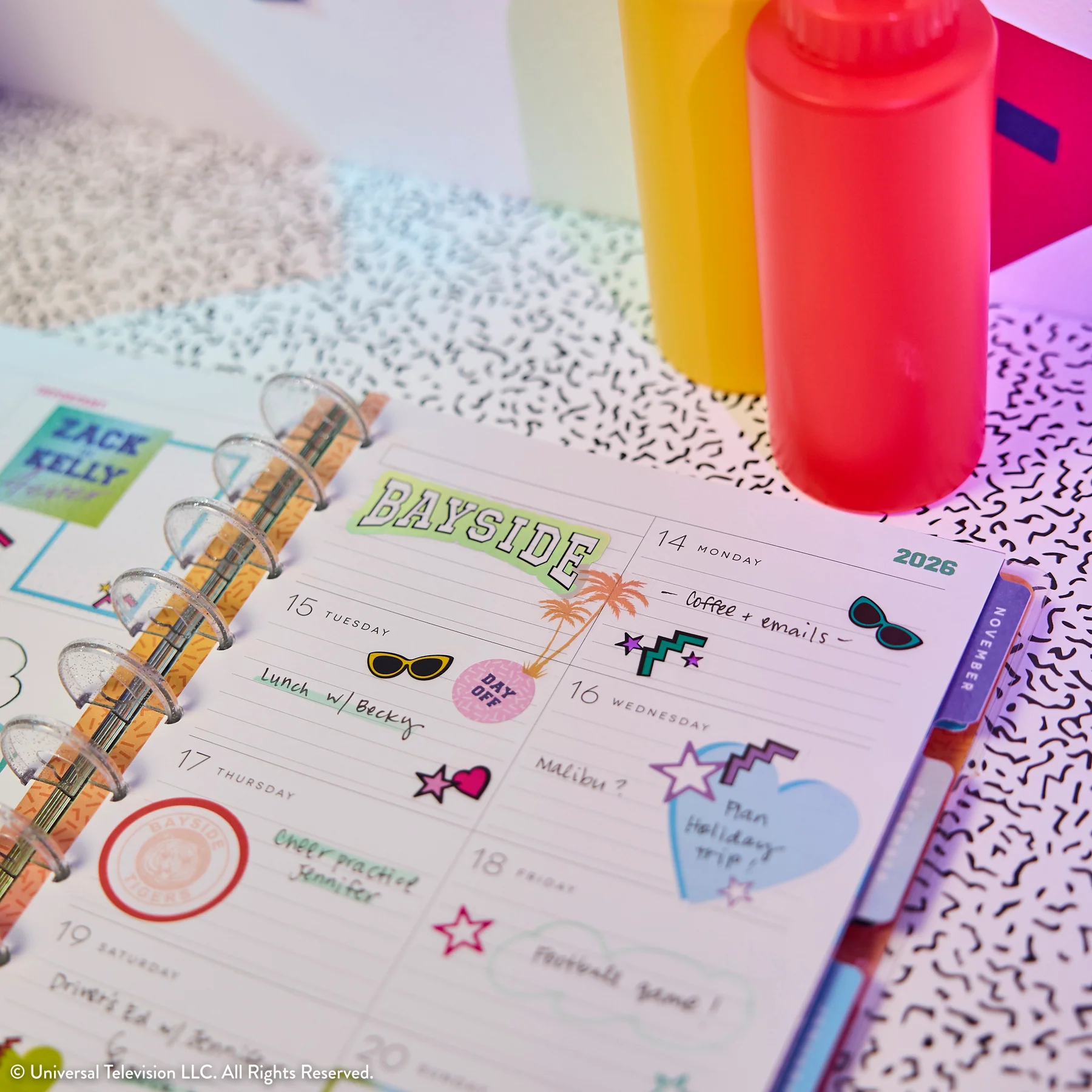 2026–2027 Saved By The Bell Customizable Planner - Classic Dashboard Layout - 12 Months - Image 6