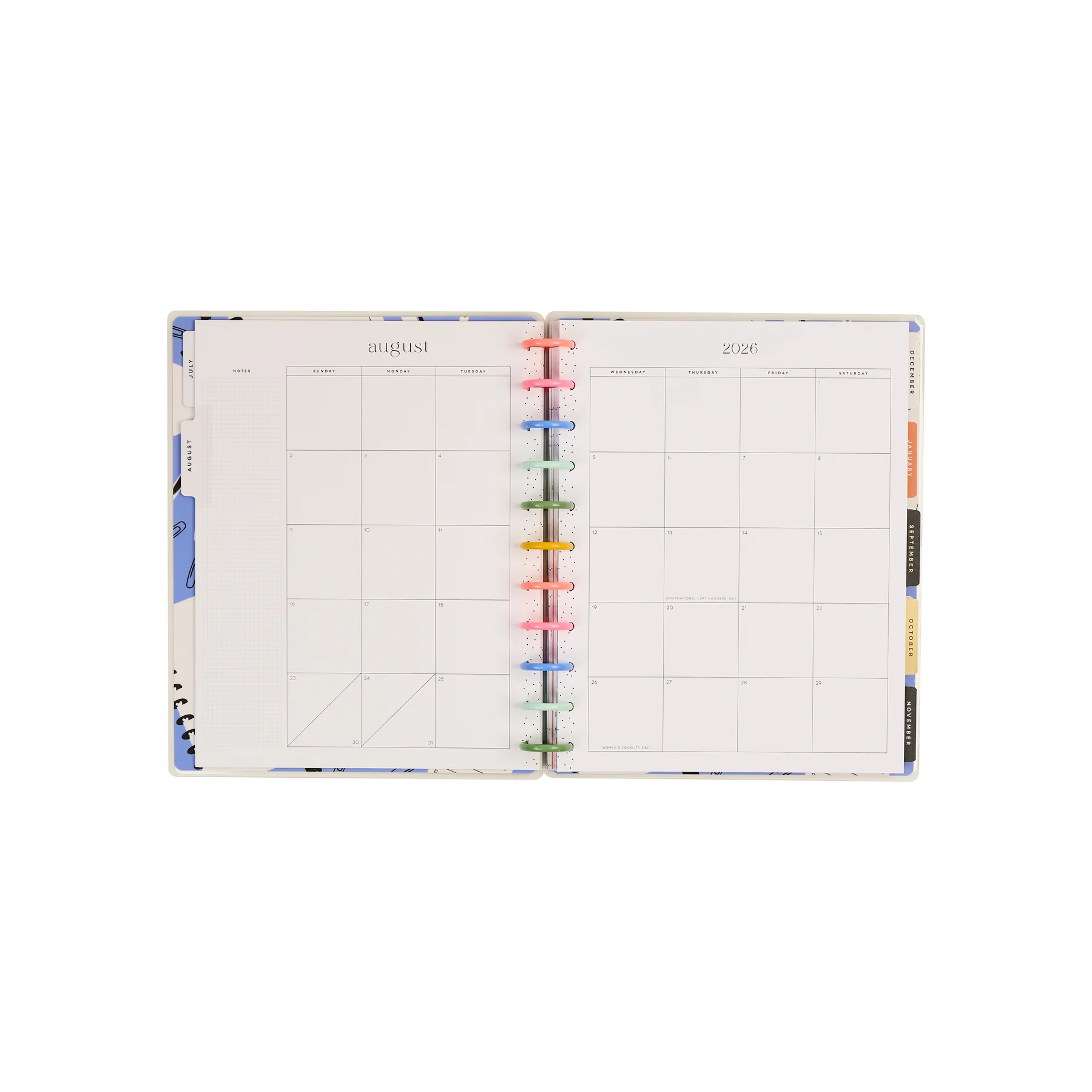 2026–2027 School Doodles Graphite Customizable Teacher Planner - Big Teacher Layout - 12 Months - Image 16