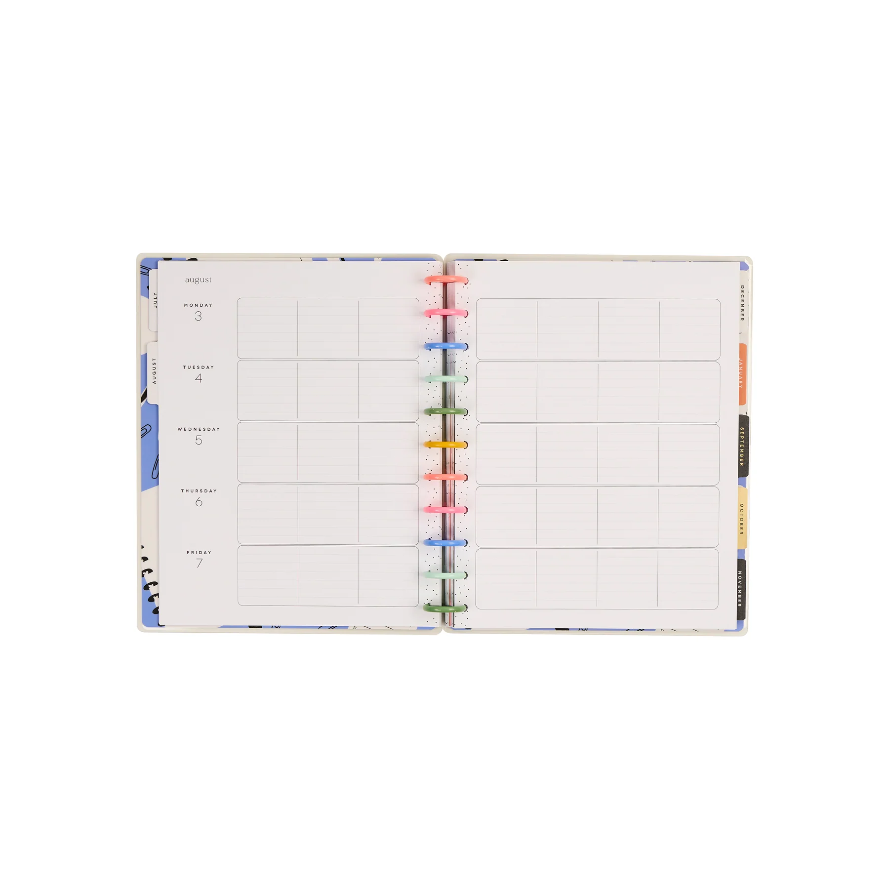 2026–2027 School Doodles Graphite Customizable Teacher Planner - Big Teacher Layout - 12 Months - Image 17