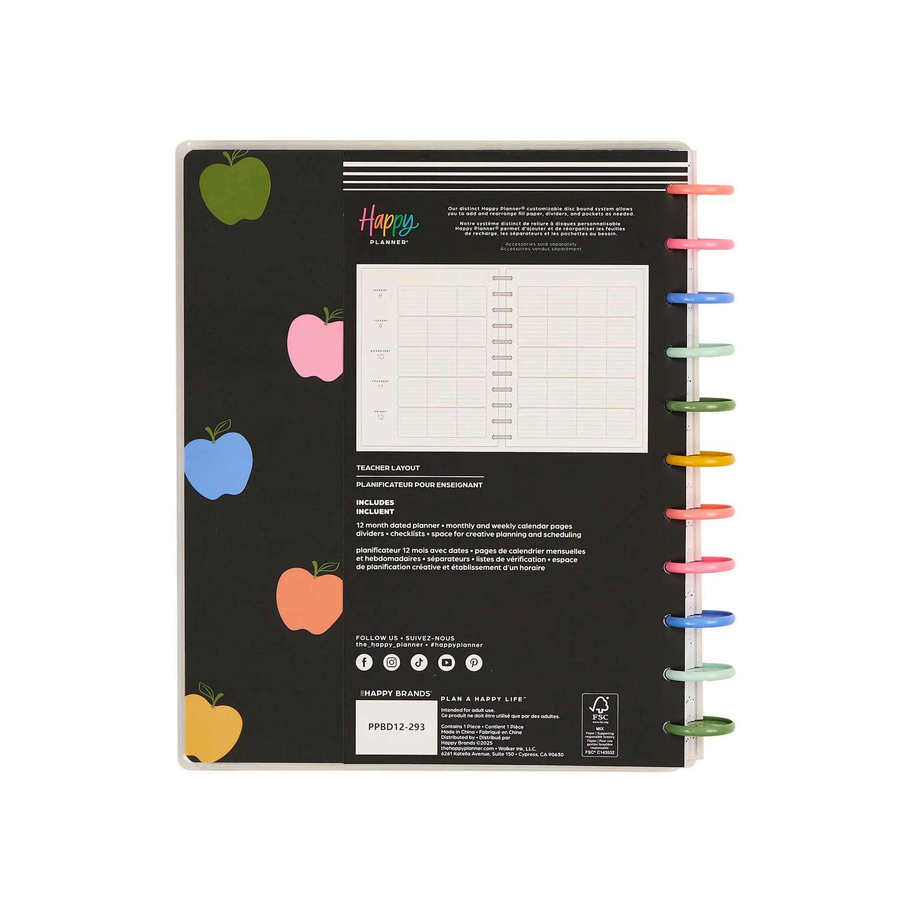 2026–2027 School Doodles Graphite Customizable Teacher Planner - Big Teacher Layout - 12 Months - Image 20