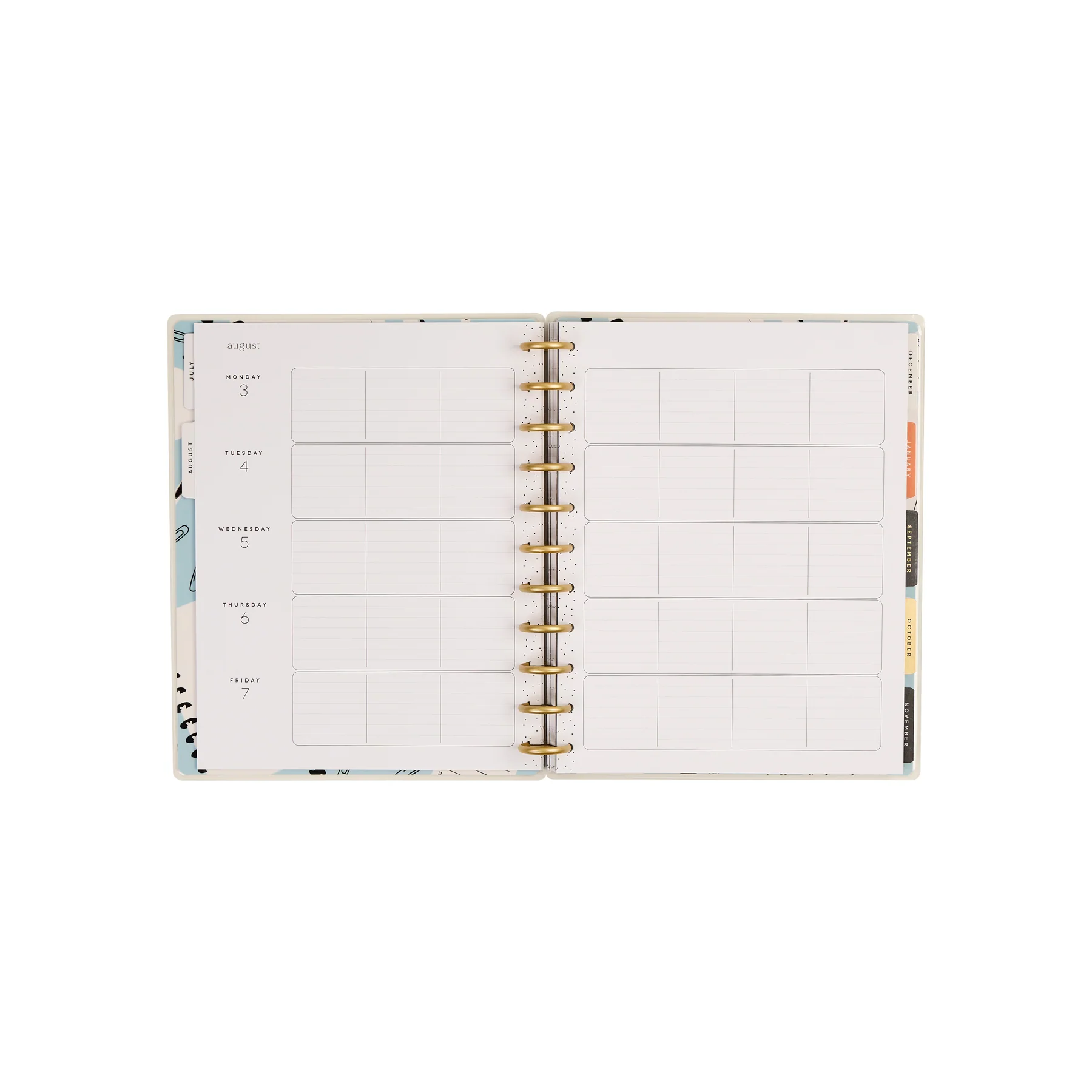 2026–2027 School Doodles Ivory Customizable Teacher Planner - Big Teacher Layout - 12 Months - Image 17