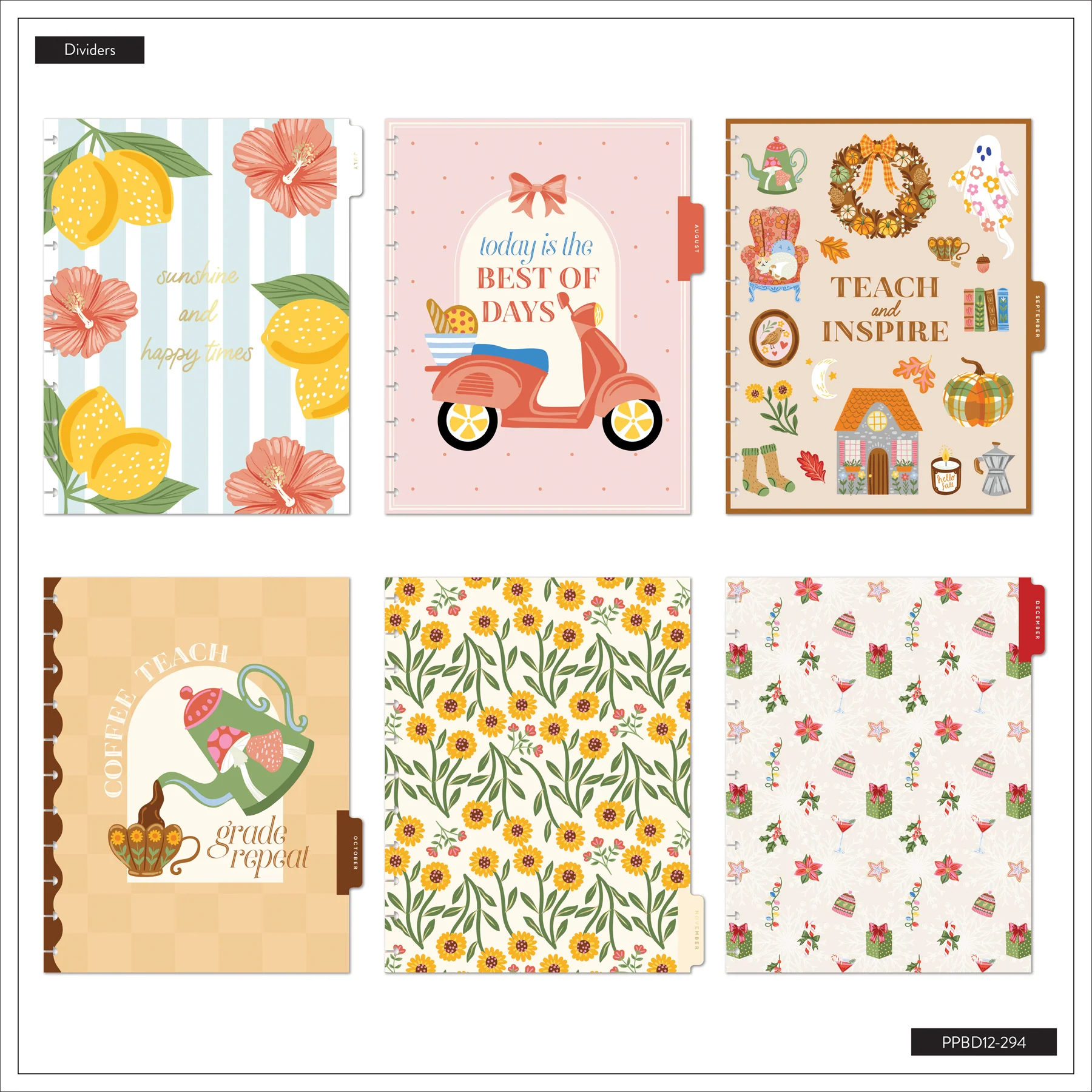 2026–2027 Seasonal Joy Customizable Teacher Planner - Big Teacher Layout - 12 Months - Image 13