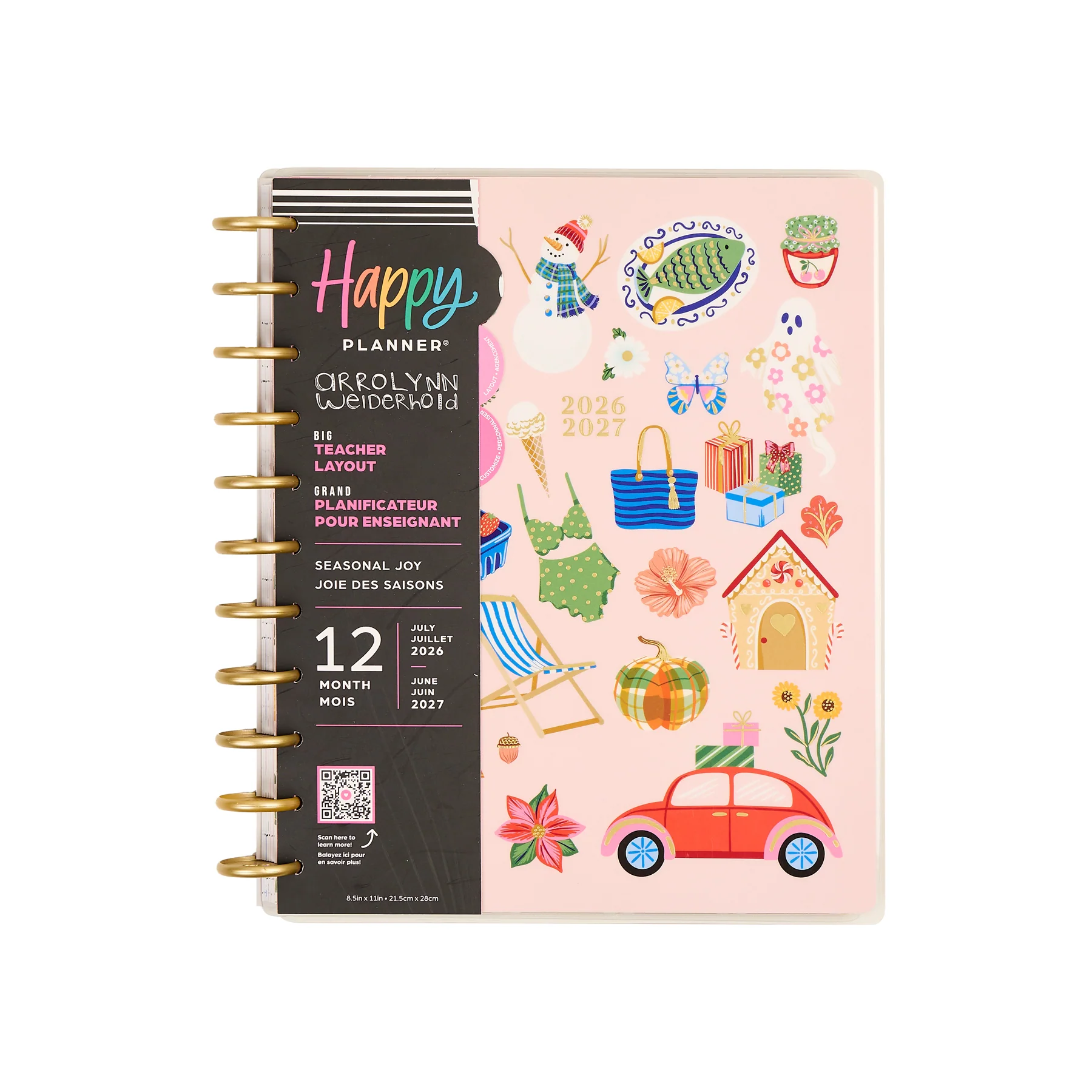 2026–2027 Seasonal Joy Customizable Teacher Planner - Big Teacher Layout - 12 Months - Image 20