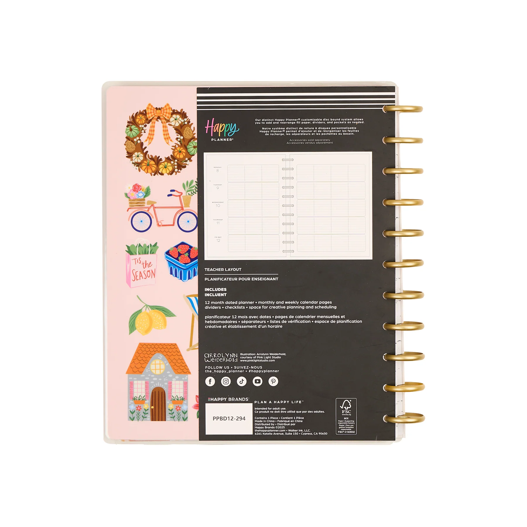 2026–2027 Seasonal Joy Customizable Teacher Planner - Big Teacher Layout - 12 Months - Image 22