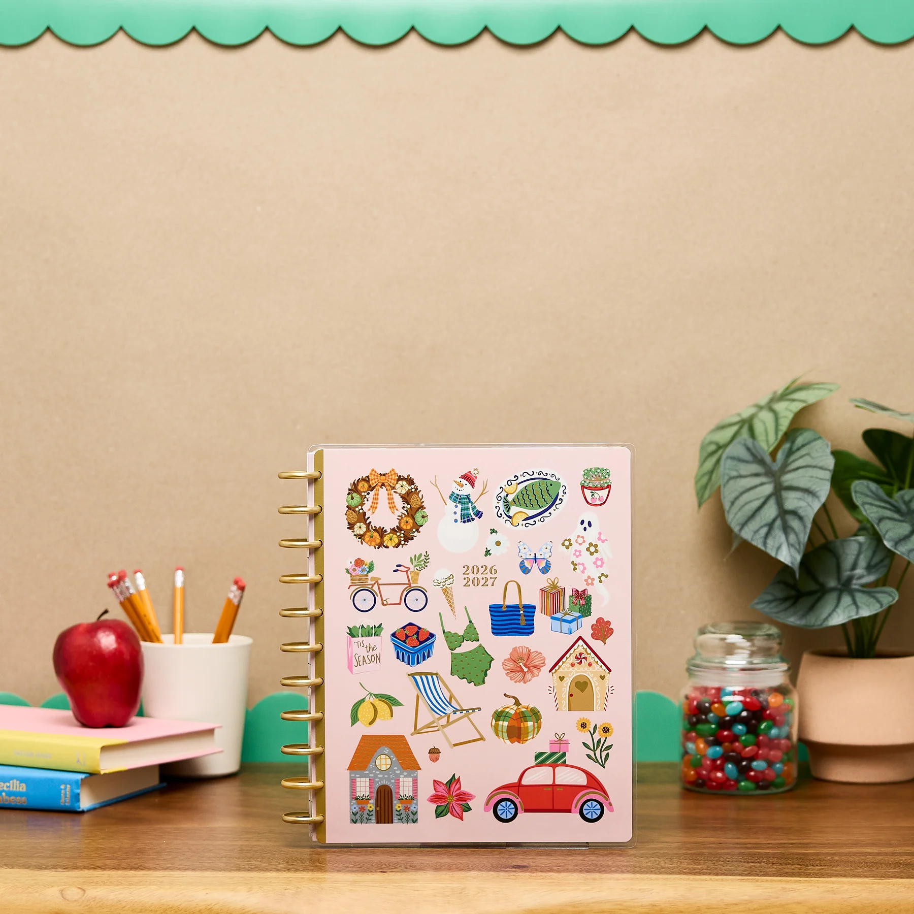 2026–2027 Seasonal Joy Customizable Teacher Planner - Big Teacher Layout - 12 Months - Image 3