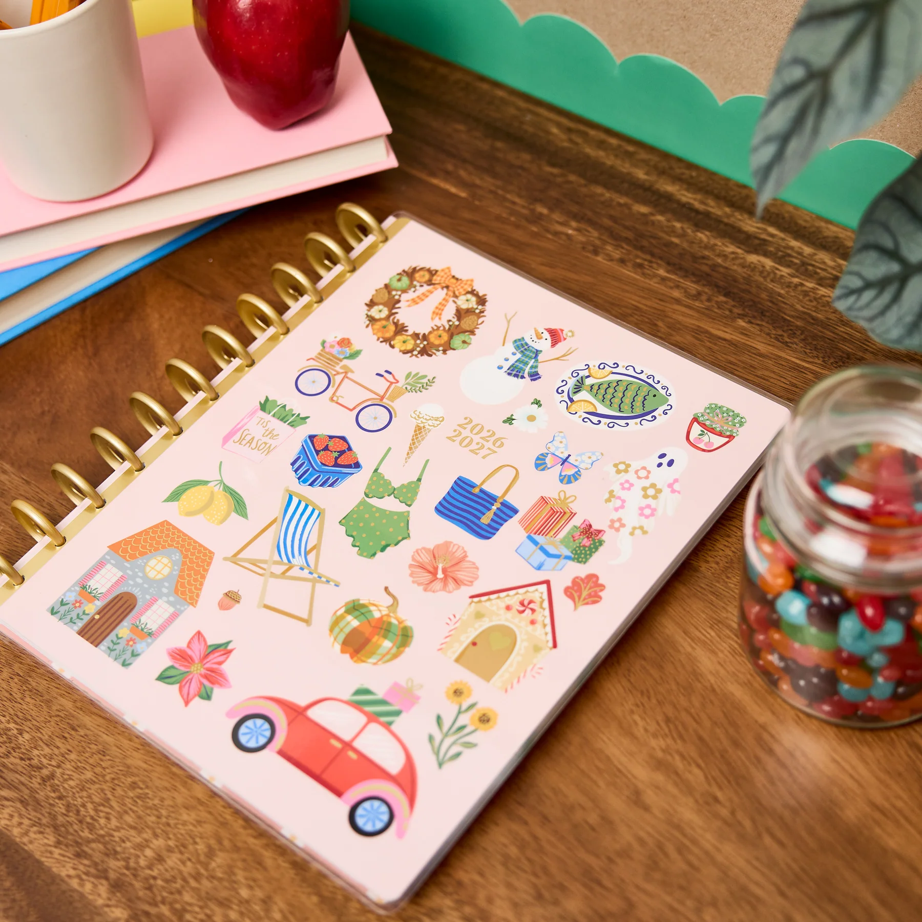 2026–2027 Seasonal Joy Customizable Teacher Planner - Big Teacher Layout - 12 Months - Image 8