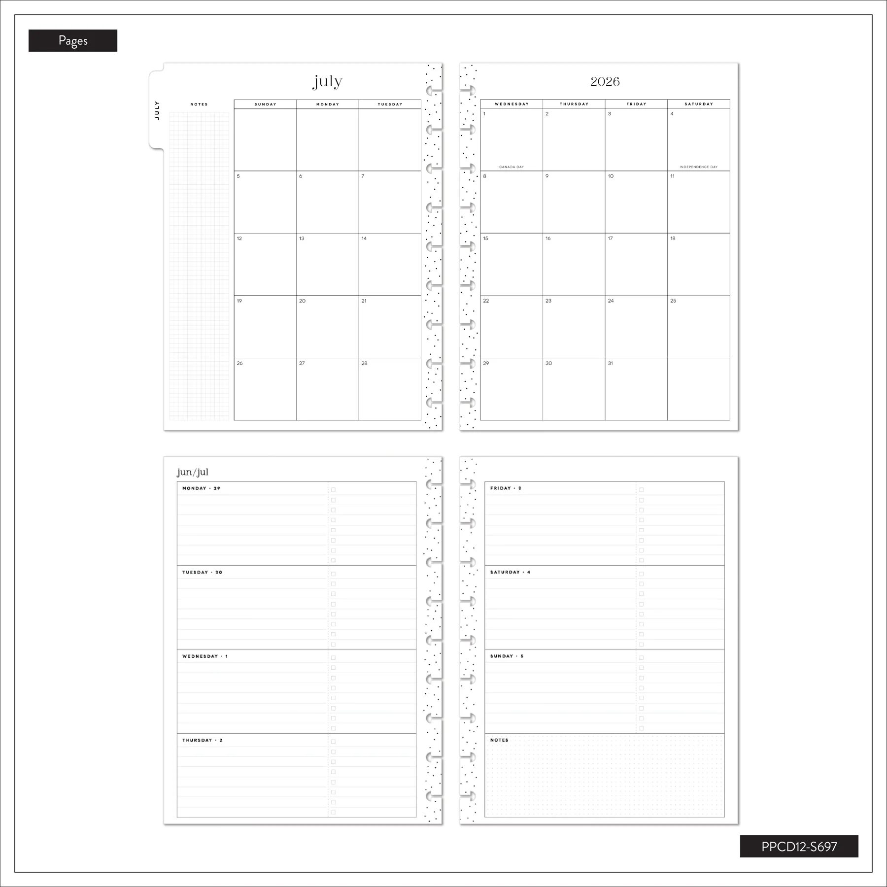 2026–2027 SPECIALTY Bright Lessons Customizable Teacher Planner - Classic Horizontal Layout - 12 Months - Image 16