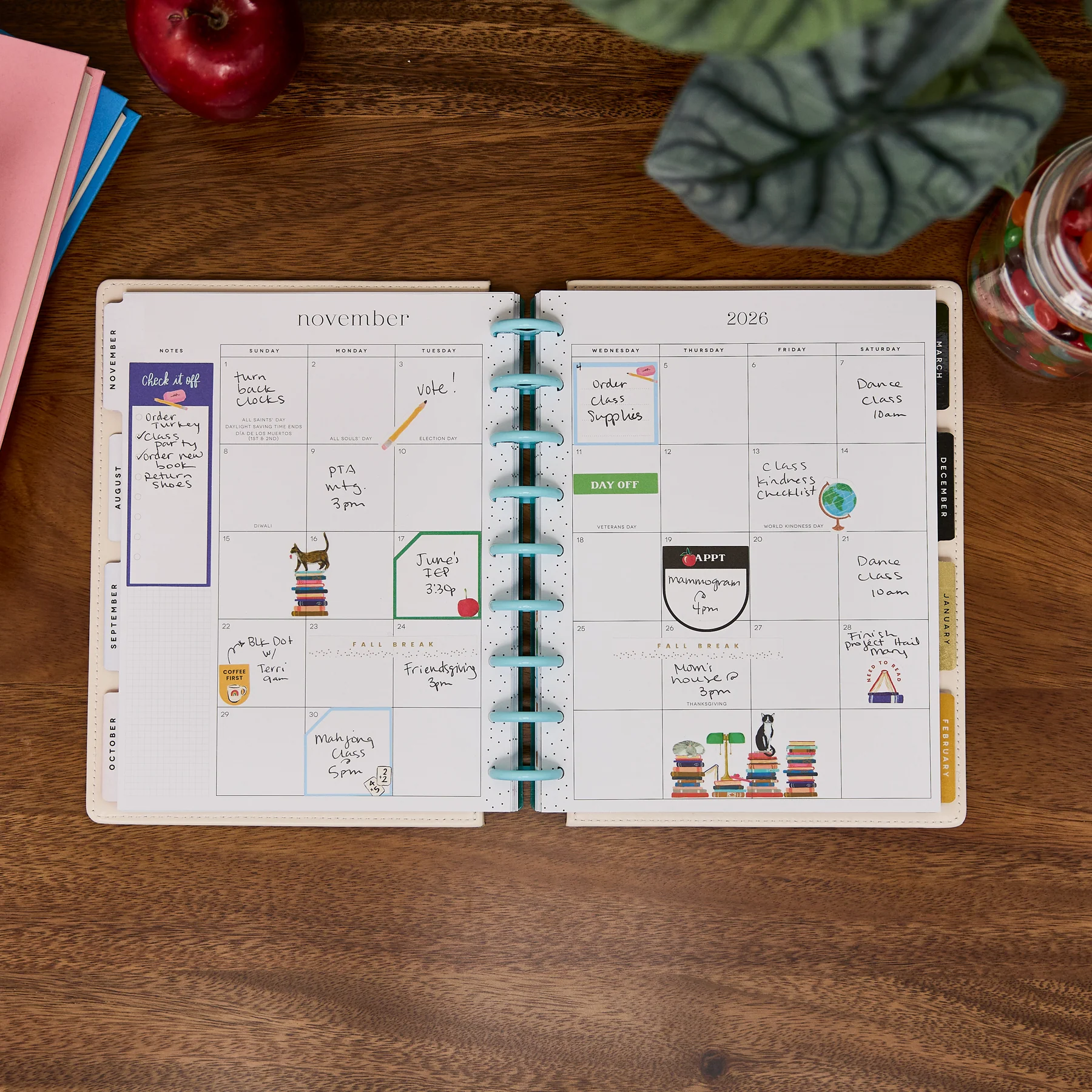 2026–2027 SPECIALTY Bright Lessons Customizable Teacher Planner - Classic Horizontal Layout - 12 Months - Image 5
